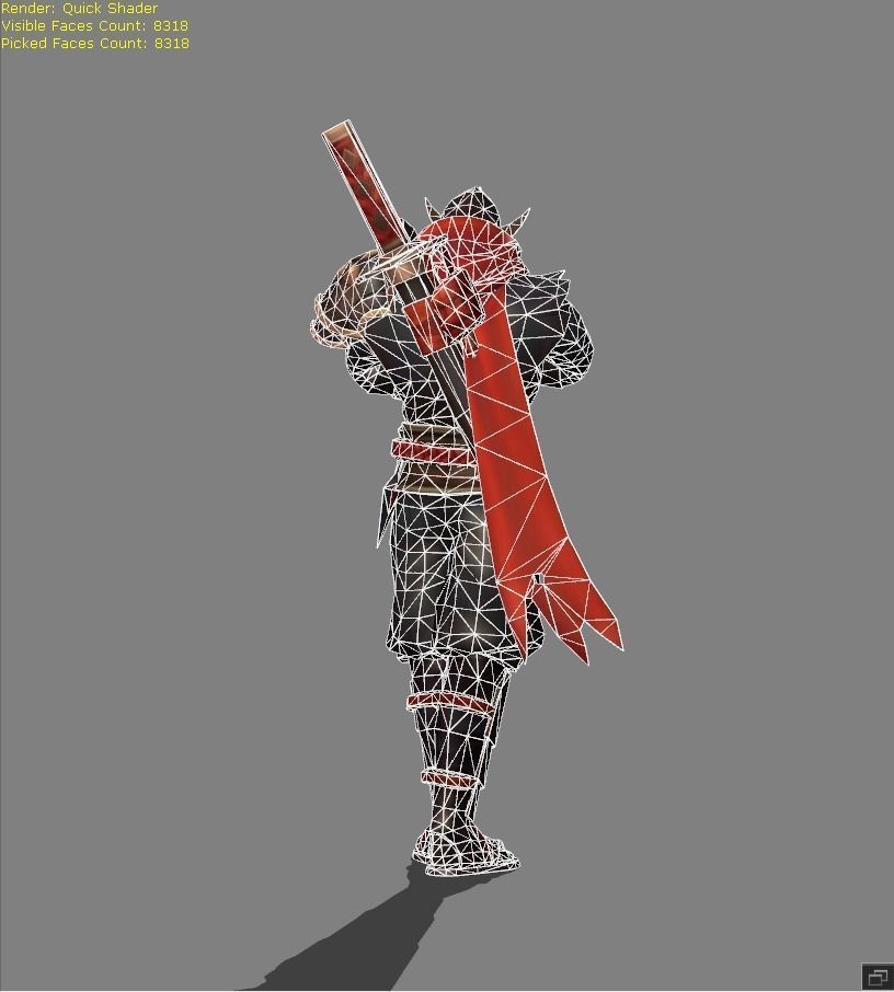 Hayabusa OLD Low-poly 3D model_7