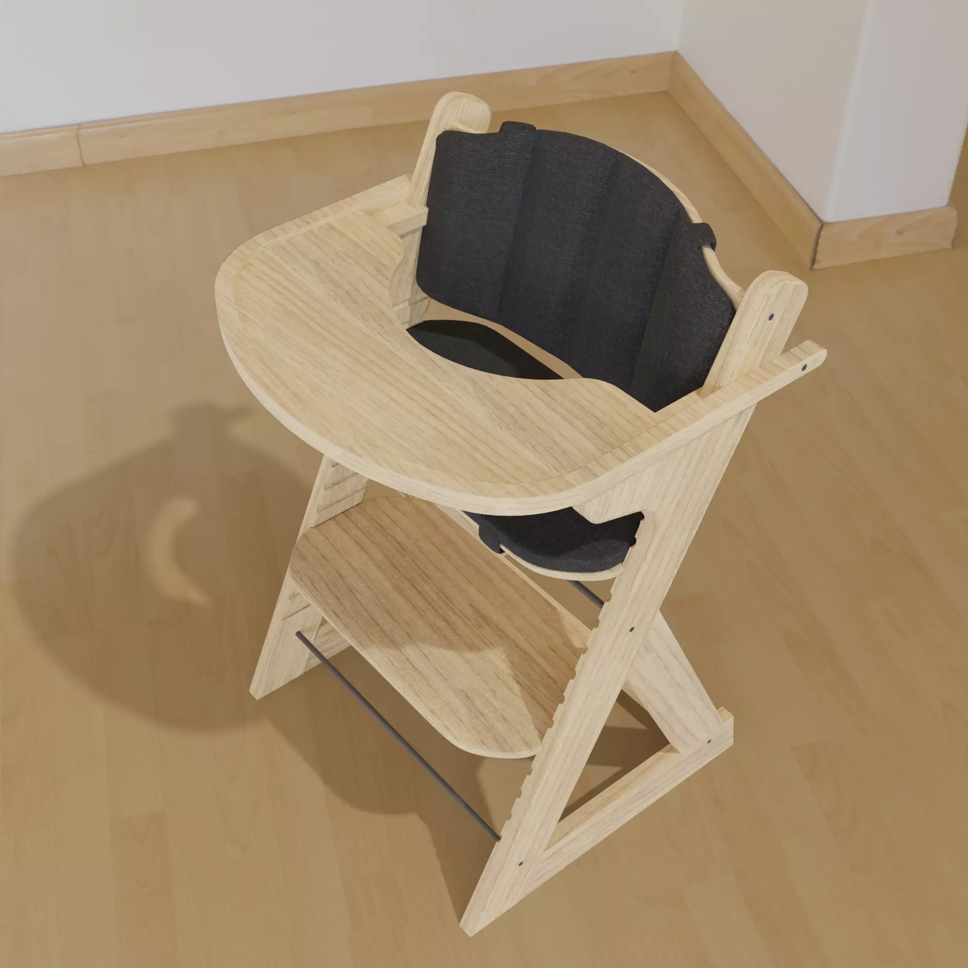 Baby Chair MOCKA Original Highchair 3D model
