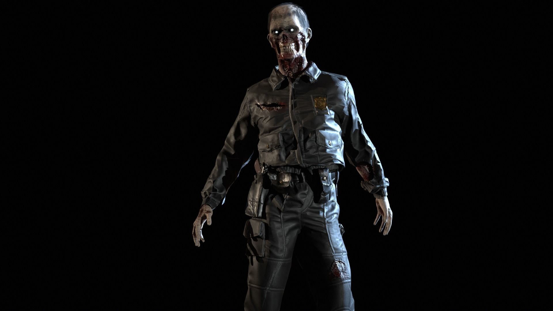 SuperZombie8 Low-poly 3D model_26