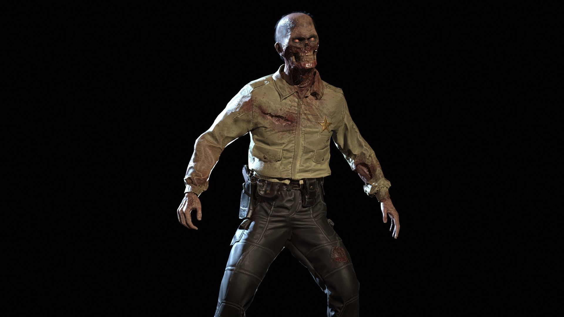 SuperZombie8 Low-poly 3D model_28