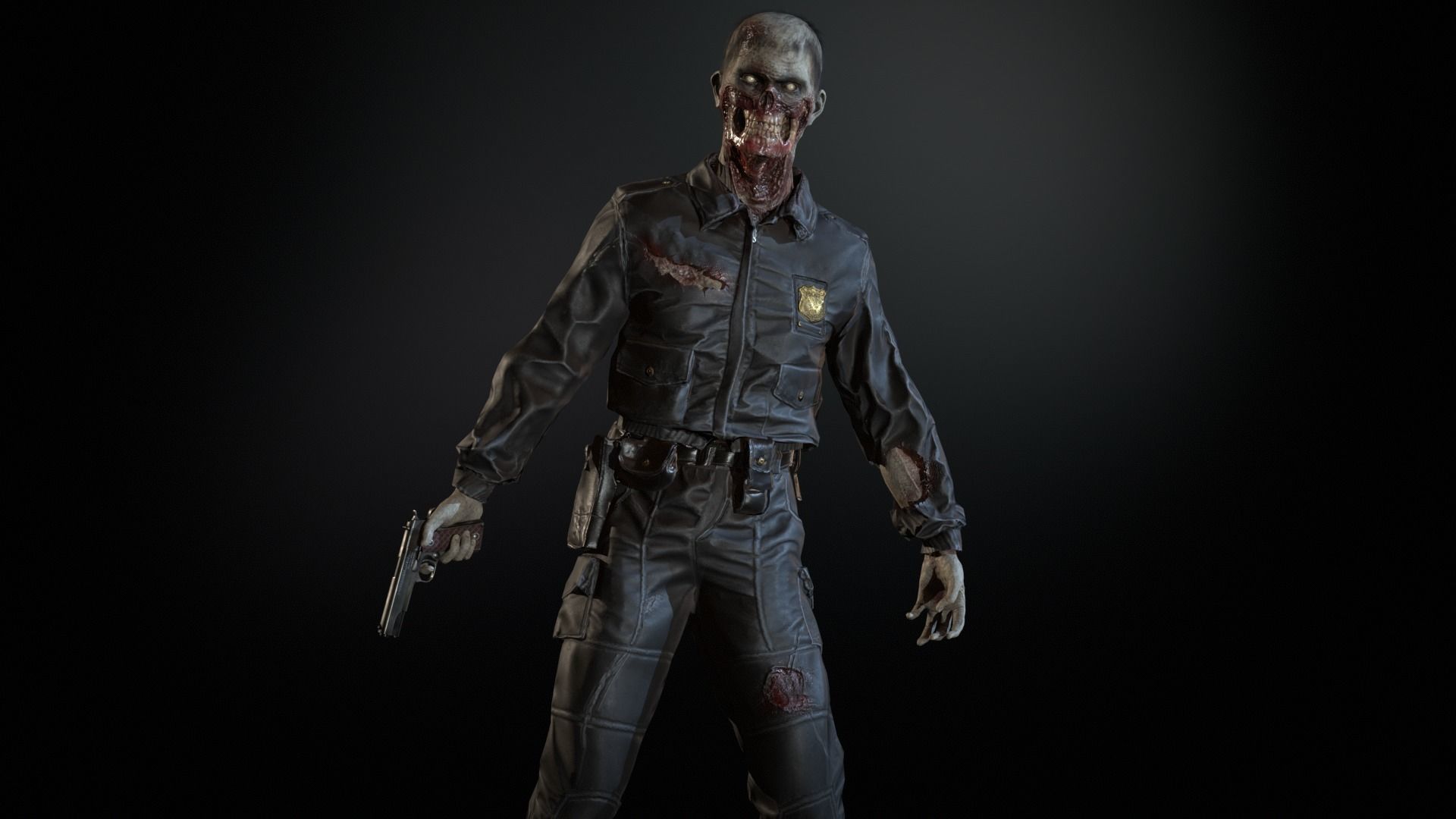 SuperZombie8 Low-poly 3D model_20