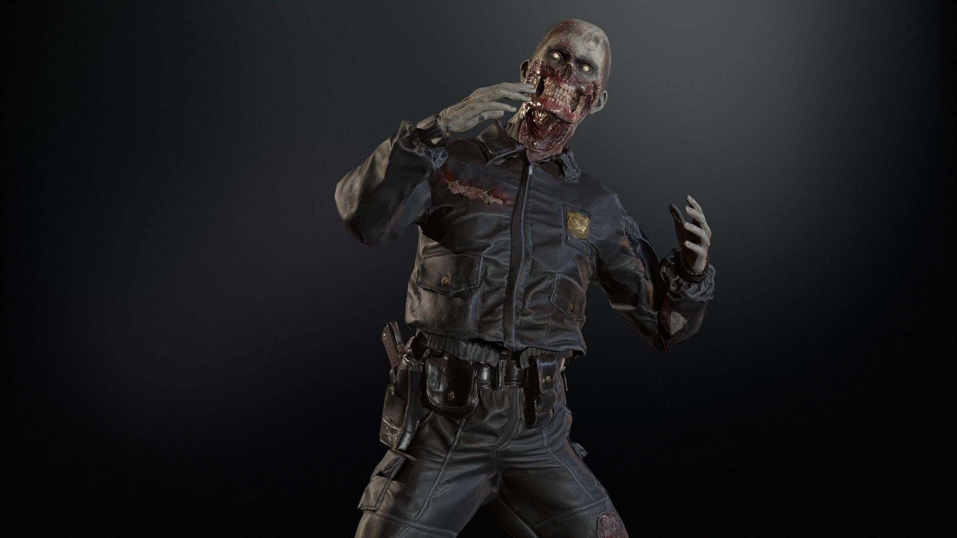 SuperZombie8 Low-poly 3D model_17