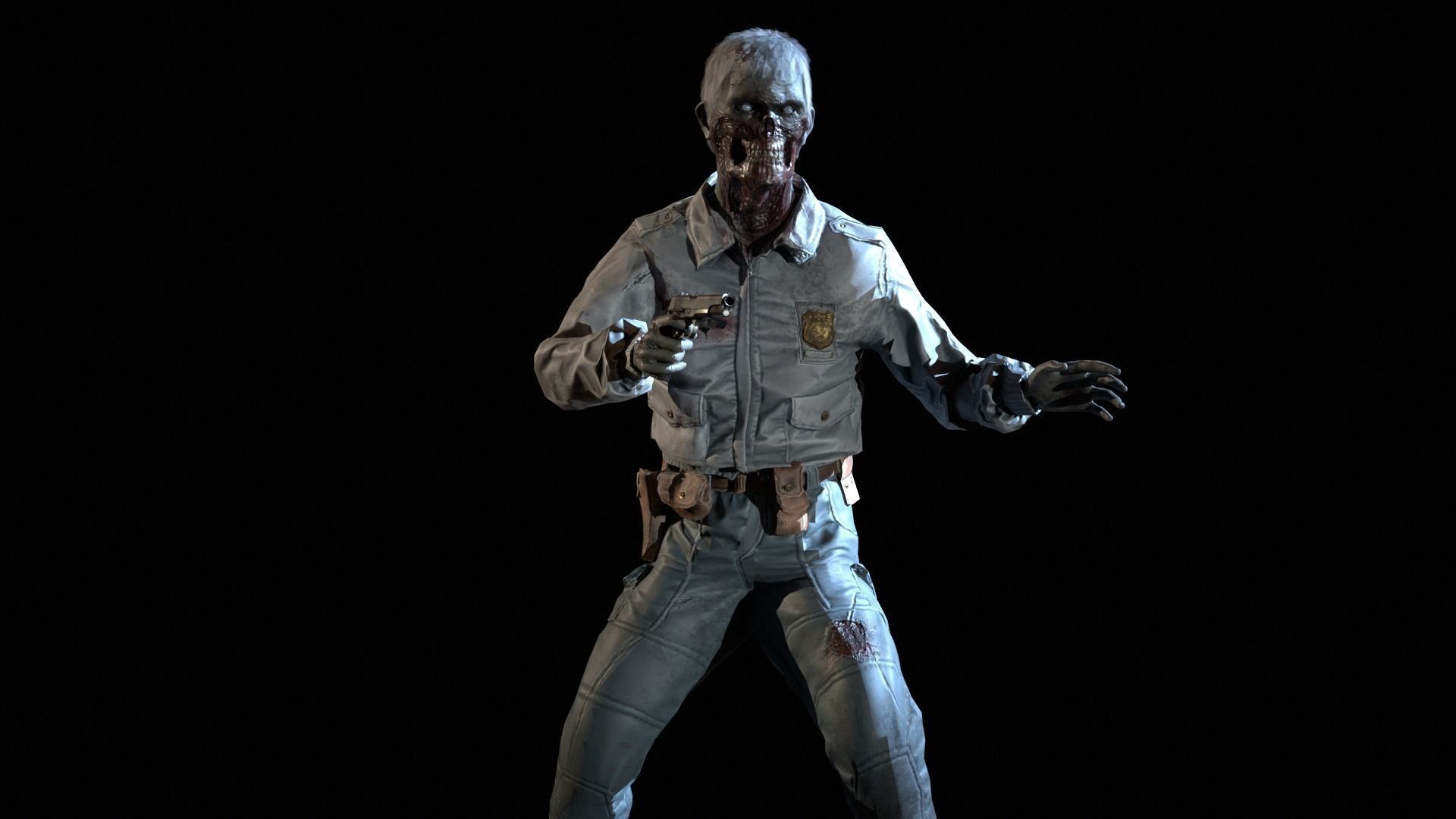 SuperZombie8 Low-poly 3D model_31