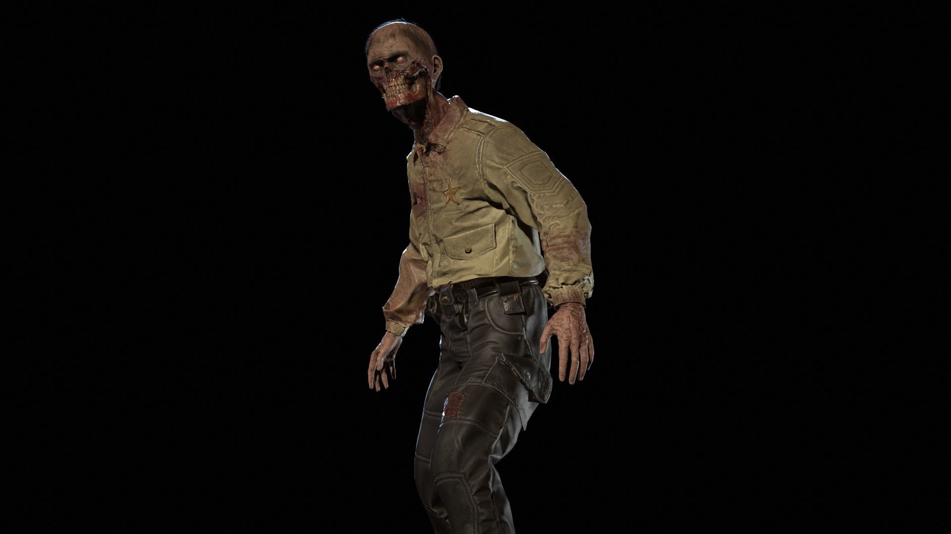 SuperZombie8 Low-poly 3D model_30