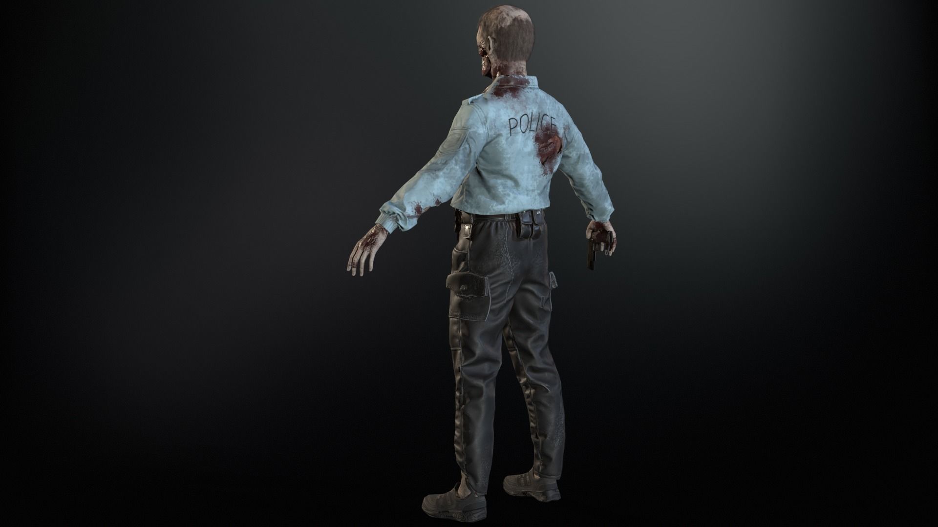 SuperZombie8 Low-poly 3D model_11