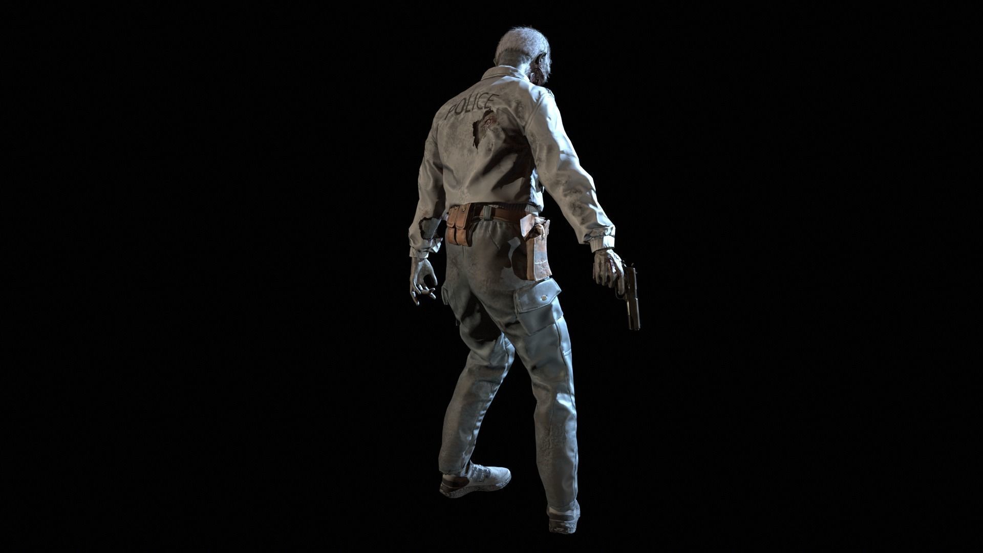 SuperZombie8 Low-poly 3D model_32