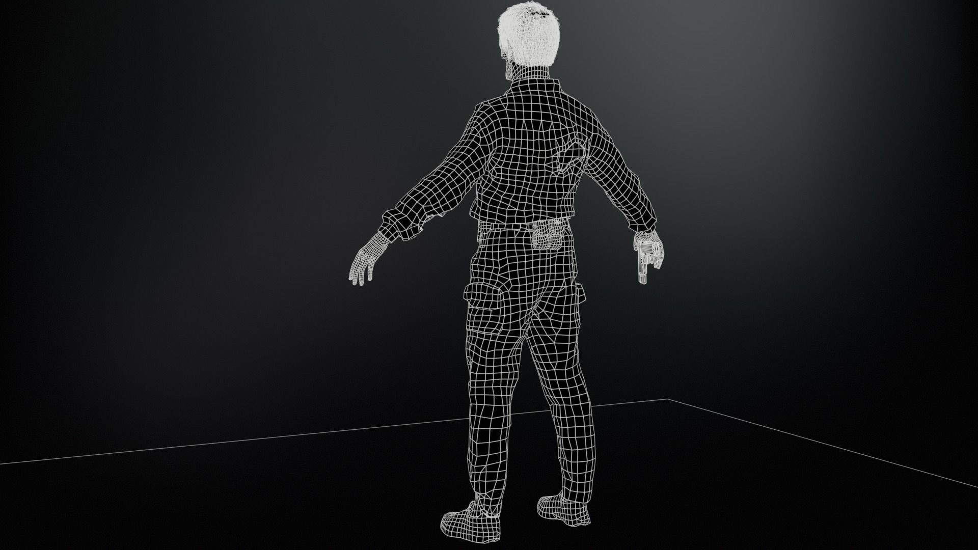 SuperZombie8 Low-poly 3D model_8