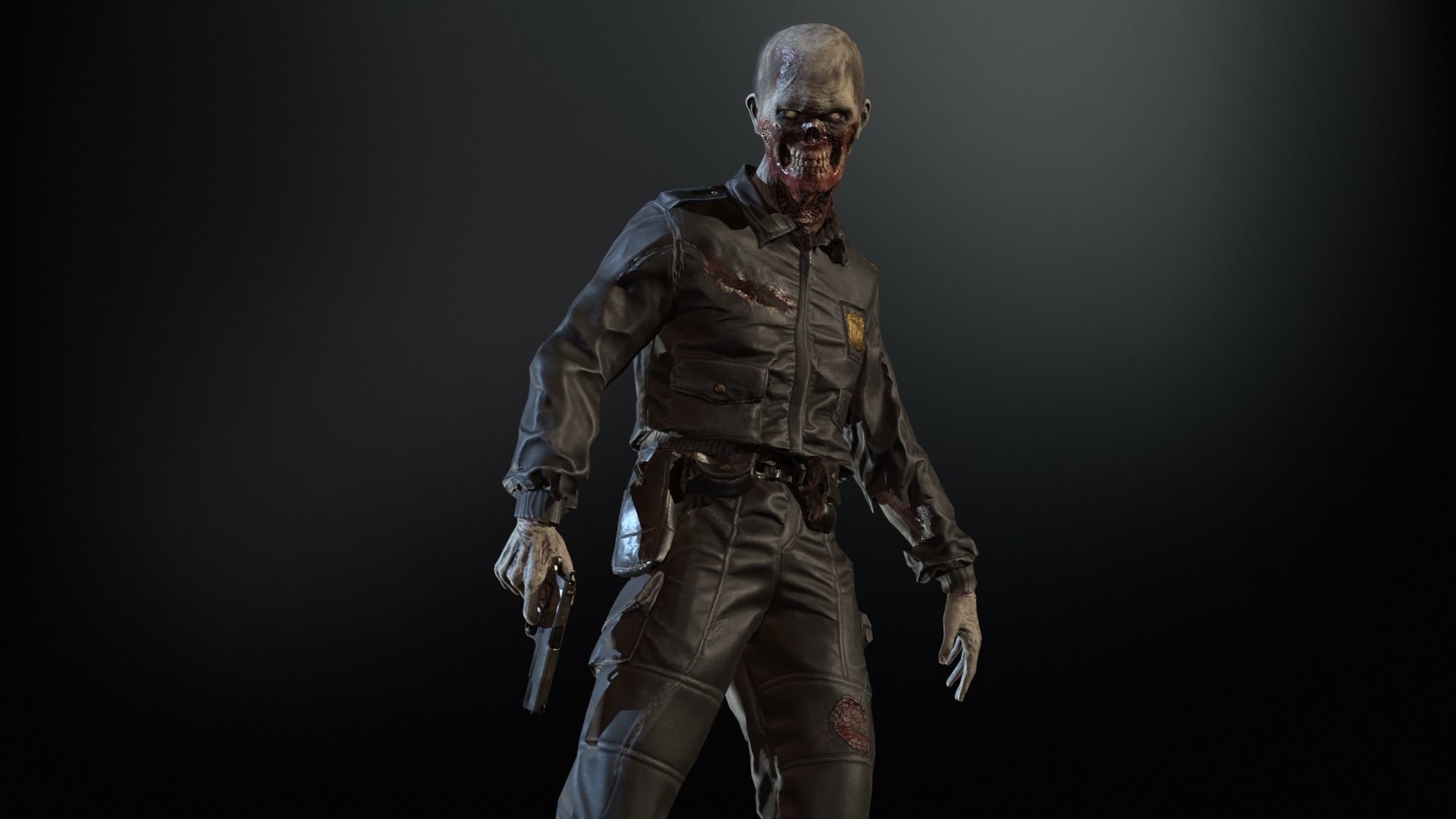 SuperZombie8 Low-poly 3D model_18