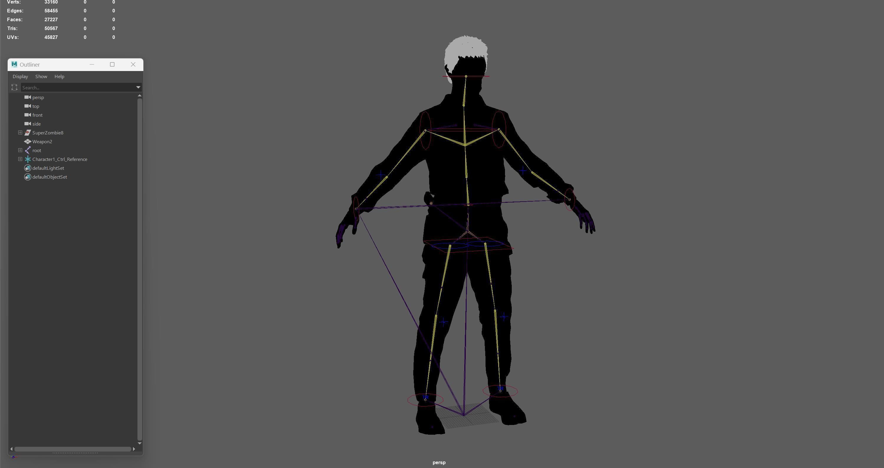 SuperZombie8 Low-poly 3D model_37