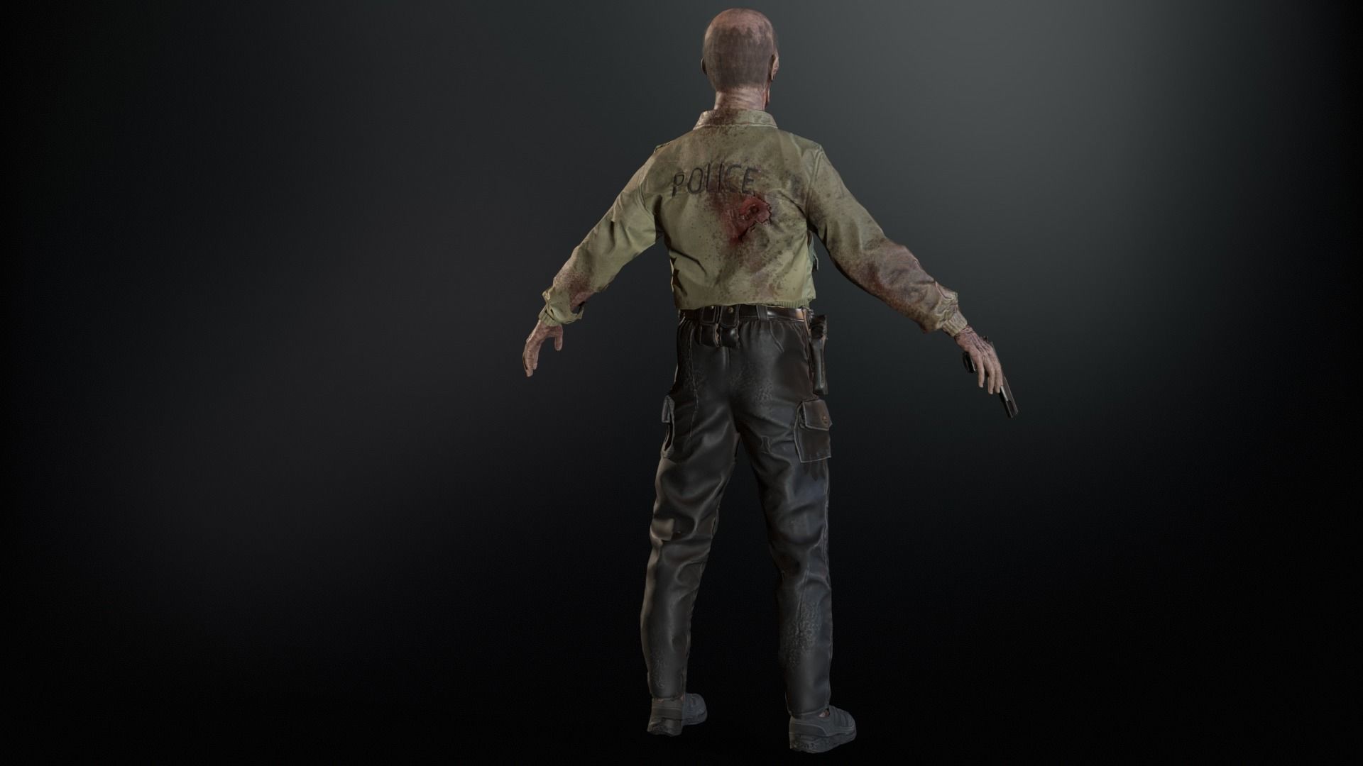 SuperZombie8 Low-poly 3D model_16