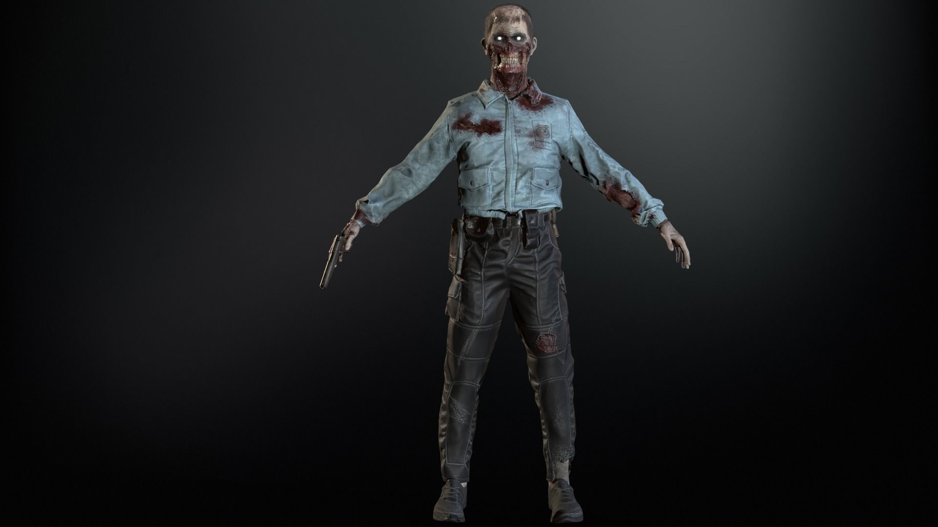 SuperZombie8 Low-poly 3D model_12