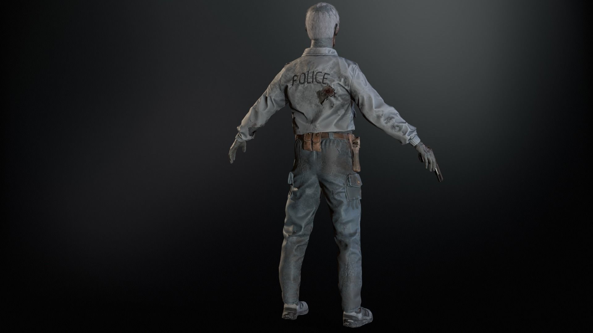 SuperZombie8 Low-poly 3D model_14