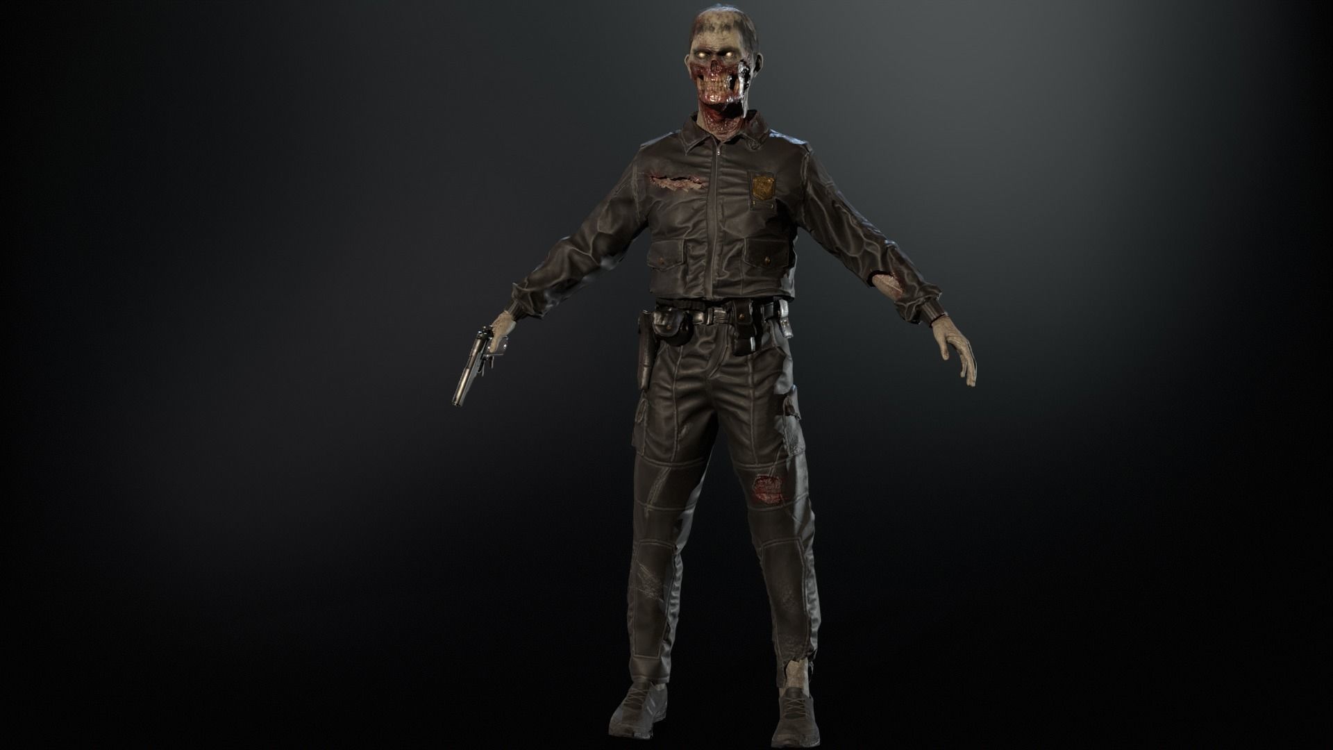 SuperZombie8 Low-poly 3D model_10