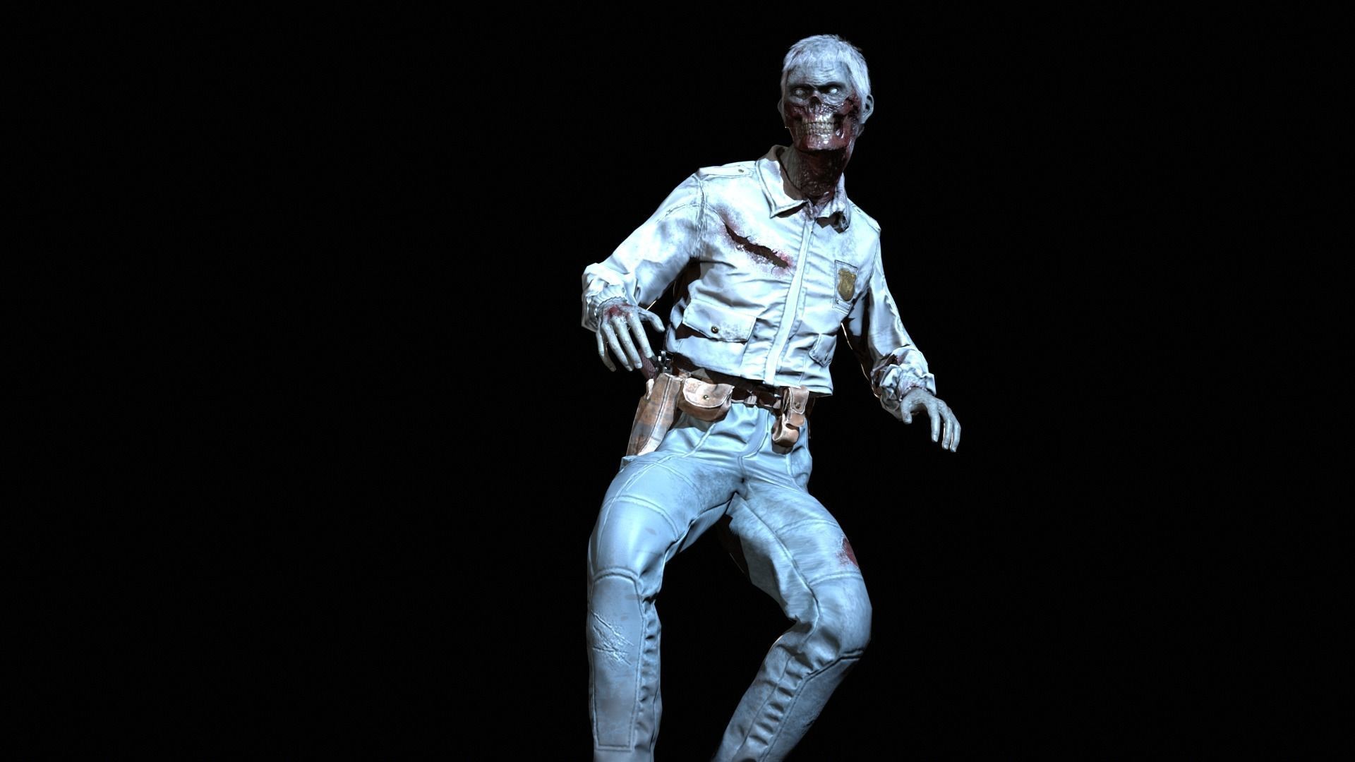 SuperZombie8 Low-poly 3D model_33