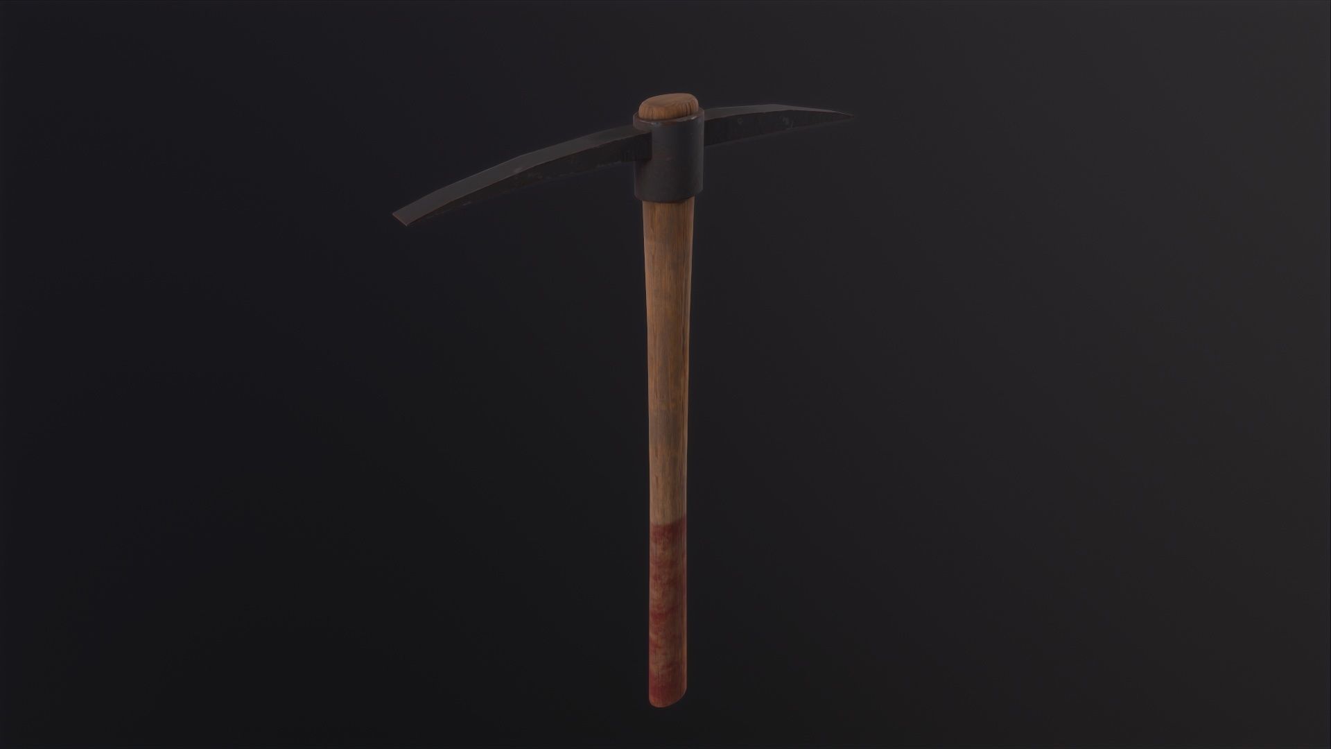 Pickaxe 3D Model Low-poly 3D model_2