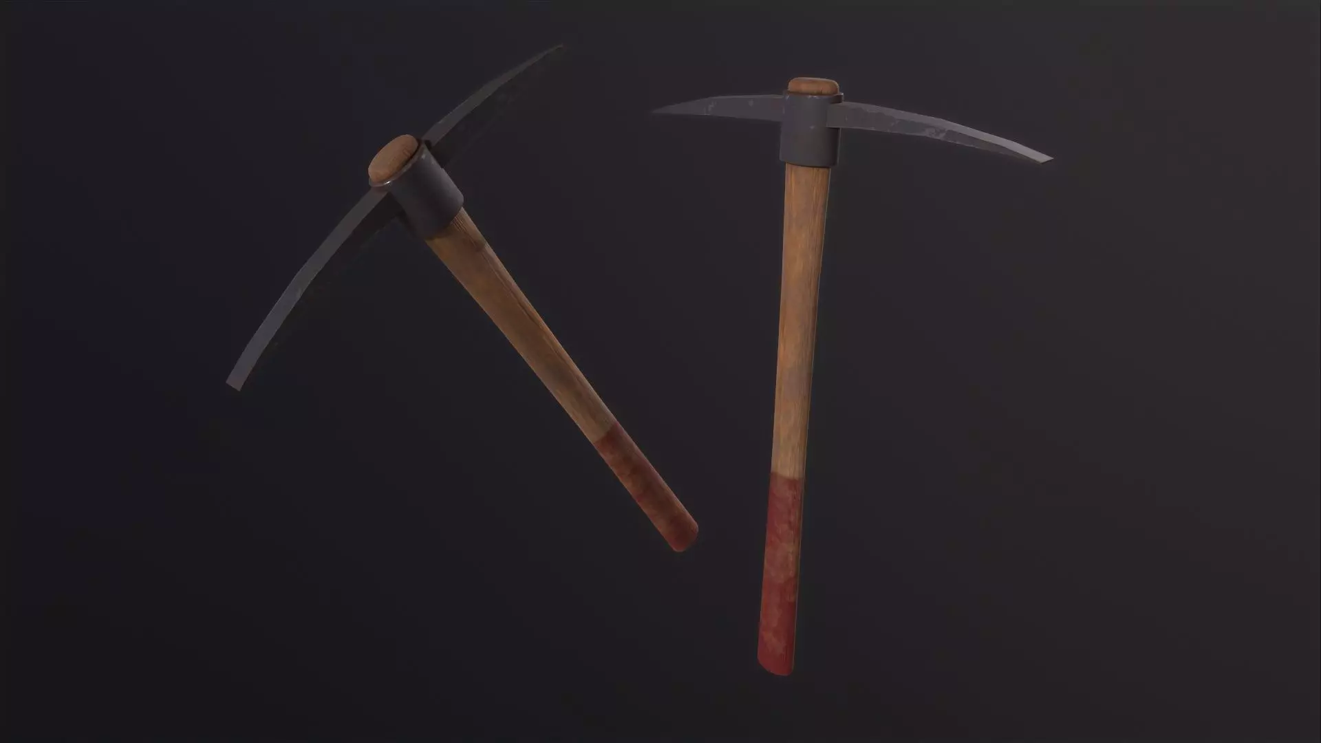 Pickaxe 3D Model Low-poly 3D model_0