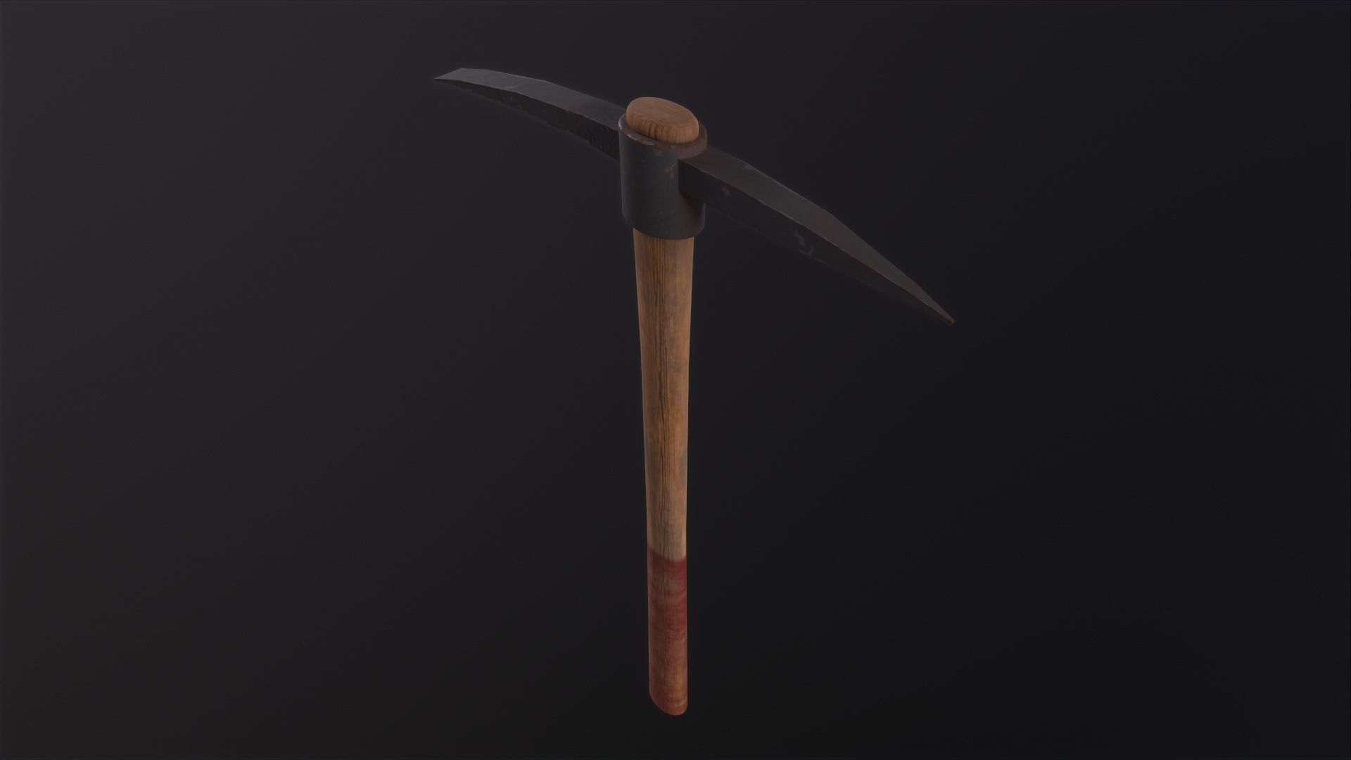 Pickaxe 3D Model Low-poly 3D model_3