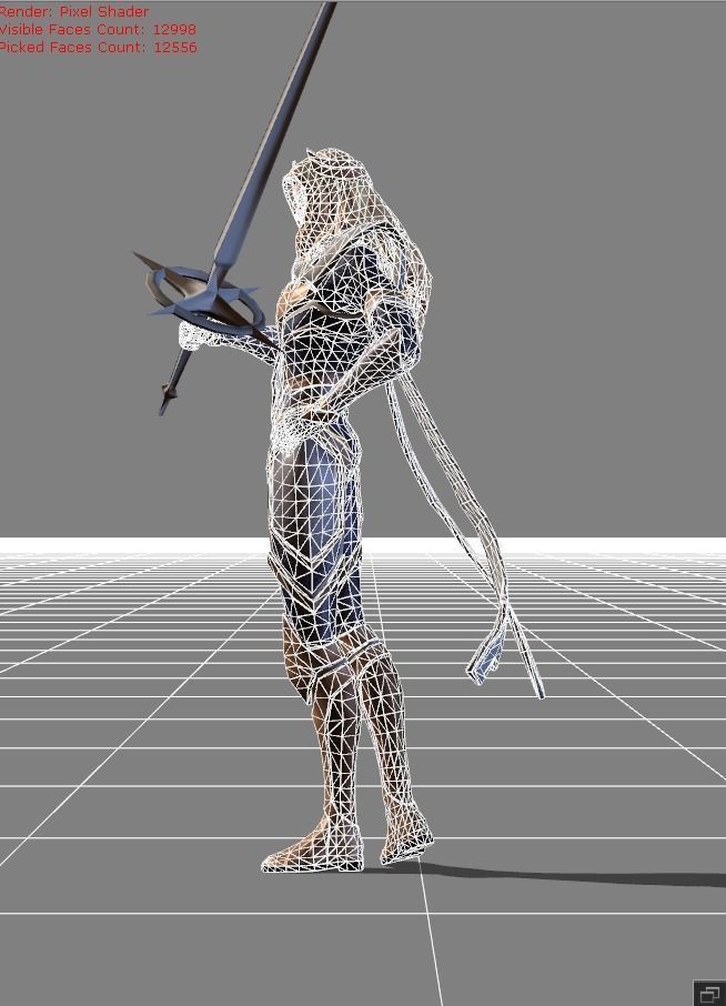 Lancelot Swordmaster Skin Low-poly 3D model_6