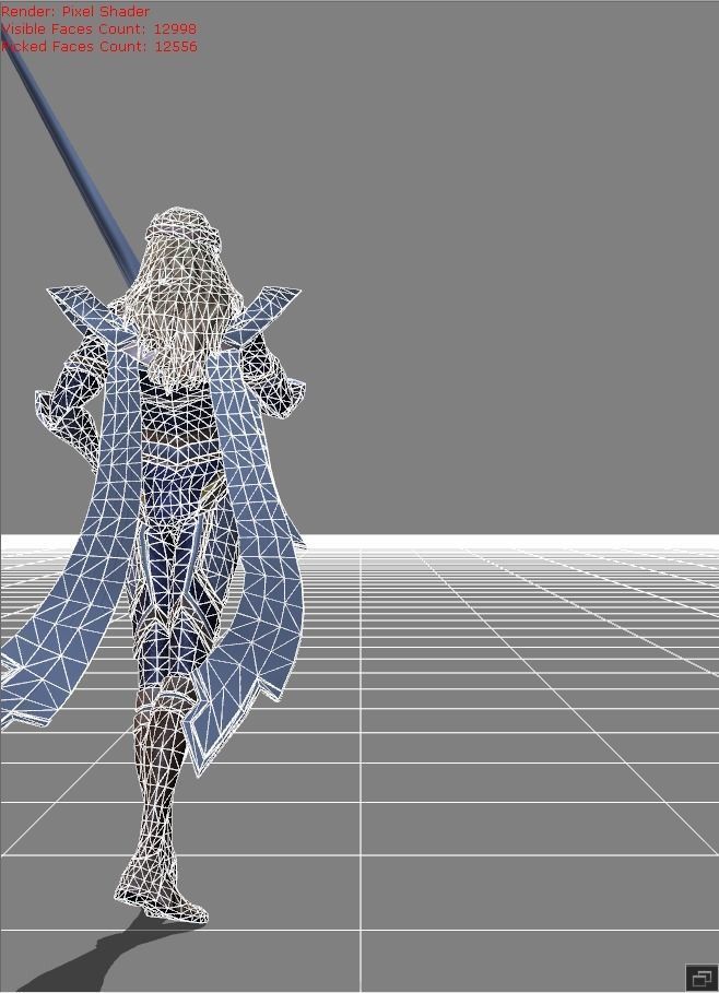 Lancelot Swordmaster Skin Low-poly 3D model_7
