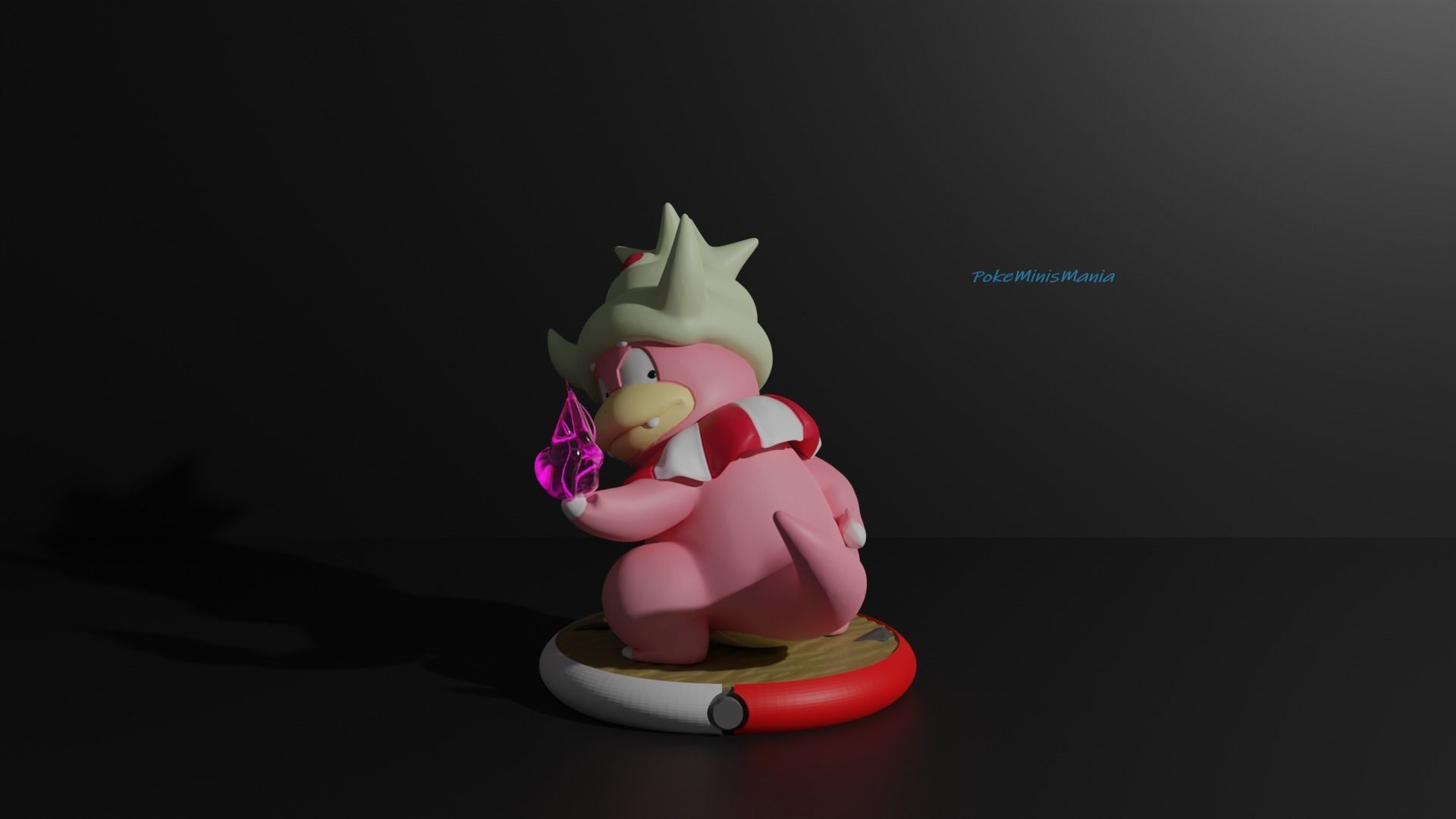 Slowpoke Slowbro Slowking and Mega 3D print model 3D print model_17