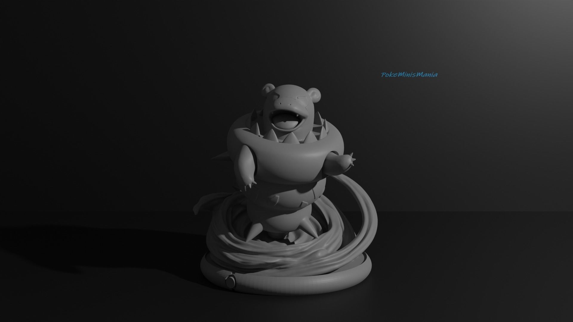 Slowpoke Slowbro Slowking and Mega 3D print model 3D print model_30