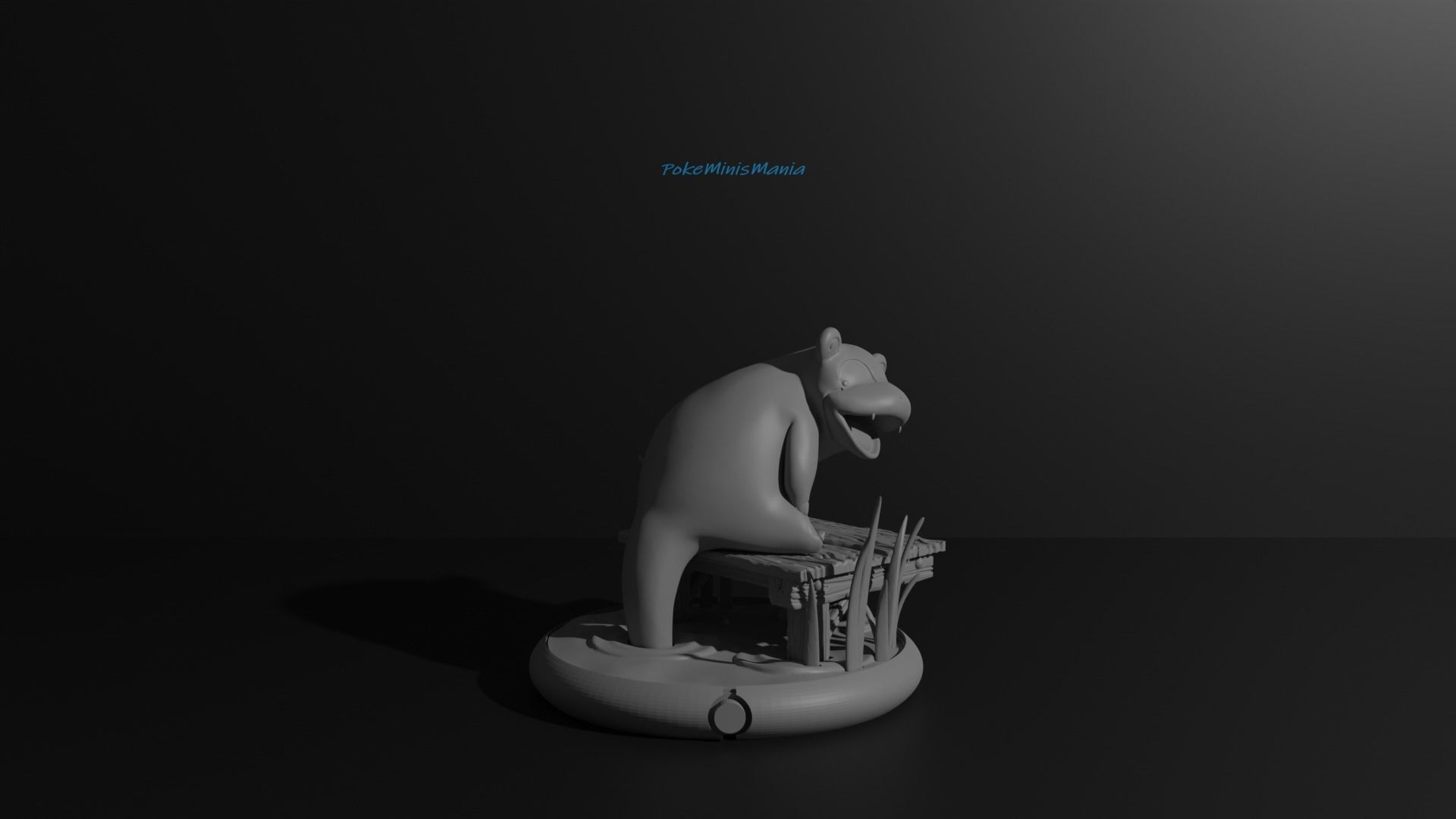 Slowpoke Slowbro Slowking and Mega 3D print model 3D print model_5