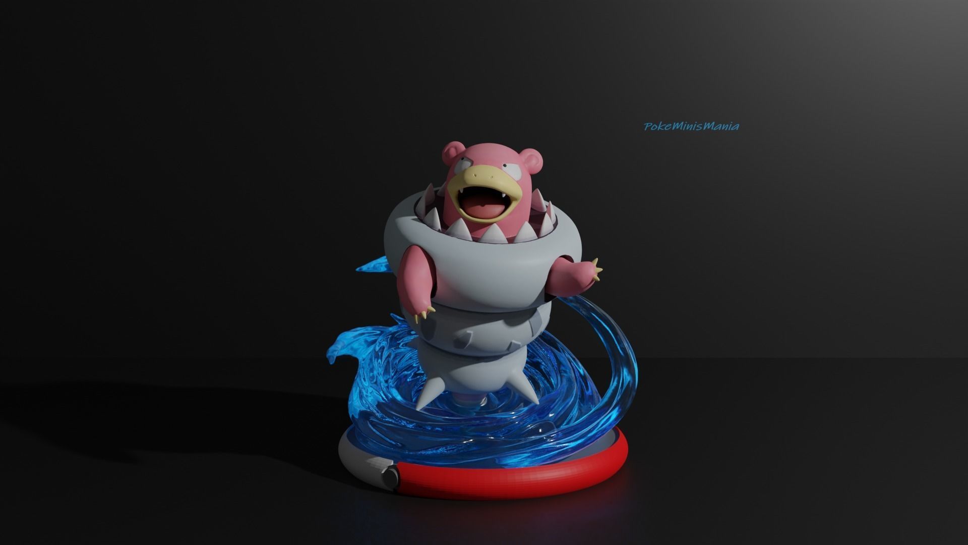 Slowpoke Slowbro Slowking and Mega 3D print model 3D print model_26