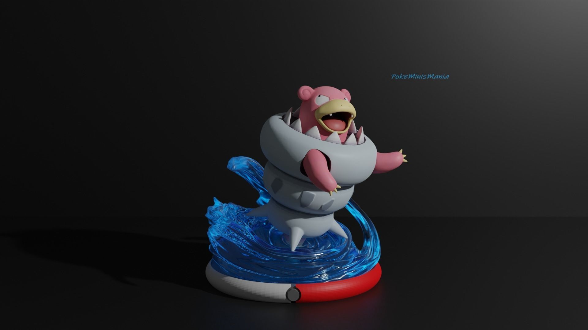 Slowpoke Slowbro Slowking and Mega 3D print model 3D print model_25