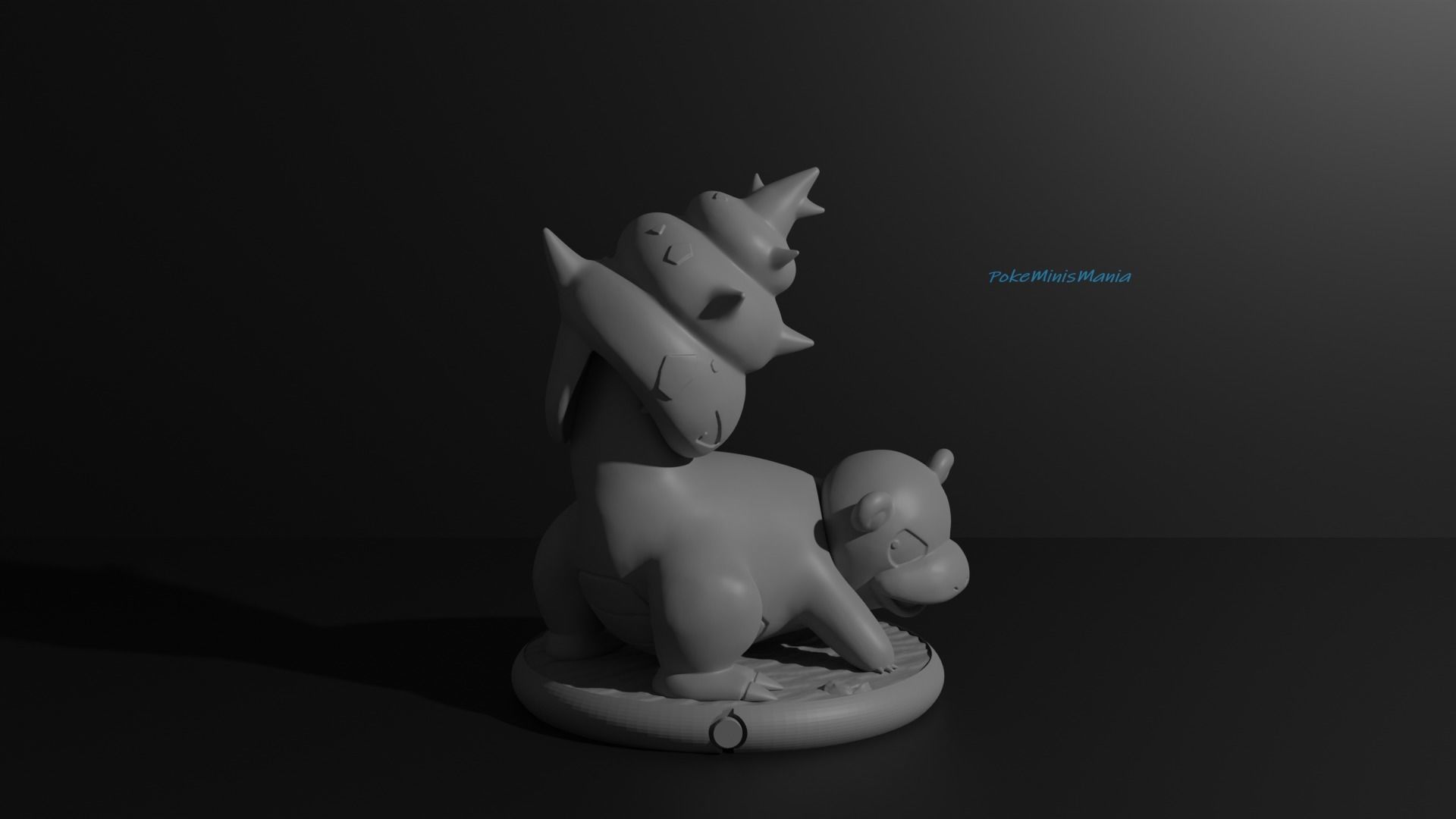 Slowpoke Slowbro Slowking and Mega 3D print model 3D print model_13
