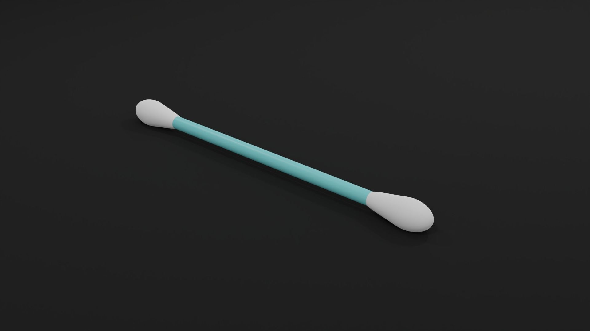 Cotton Buds Low-poly 3D model_4