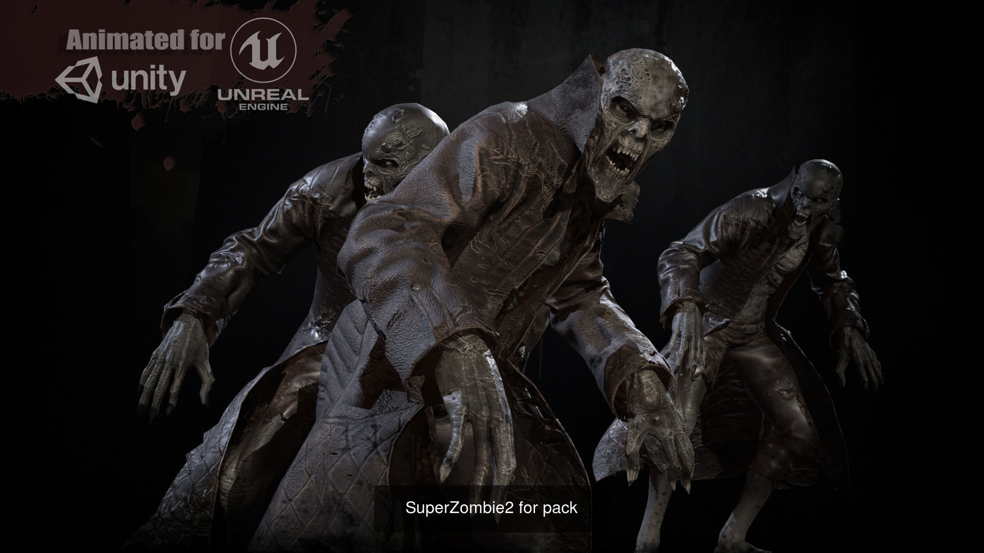 SuperZombie Pack 3D Model Collection_14