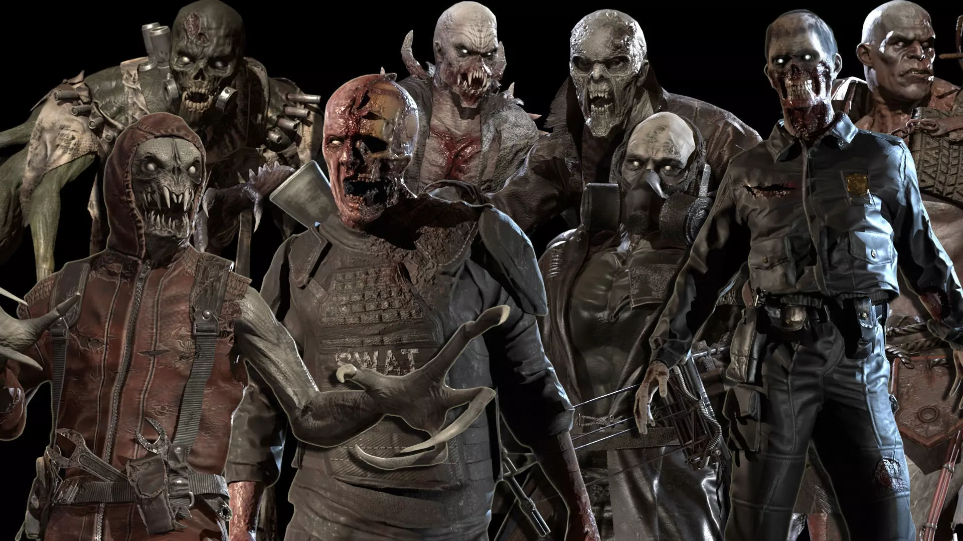 SuperZombie Pack 3D Model Collection_0