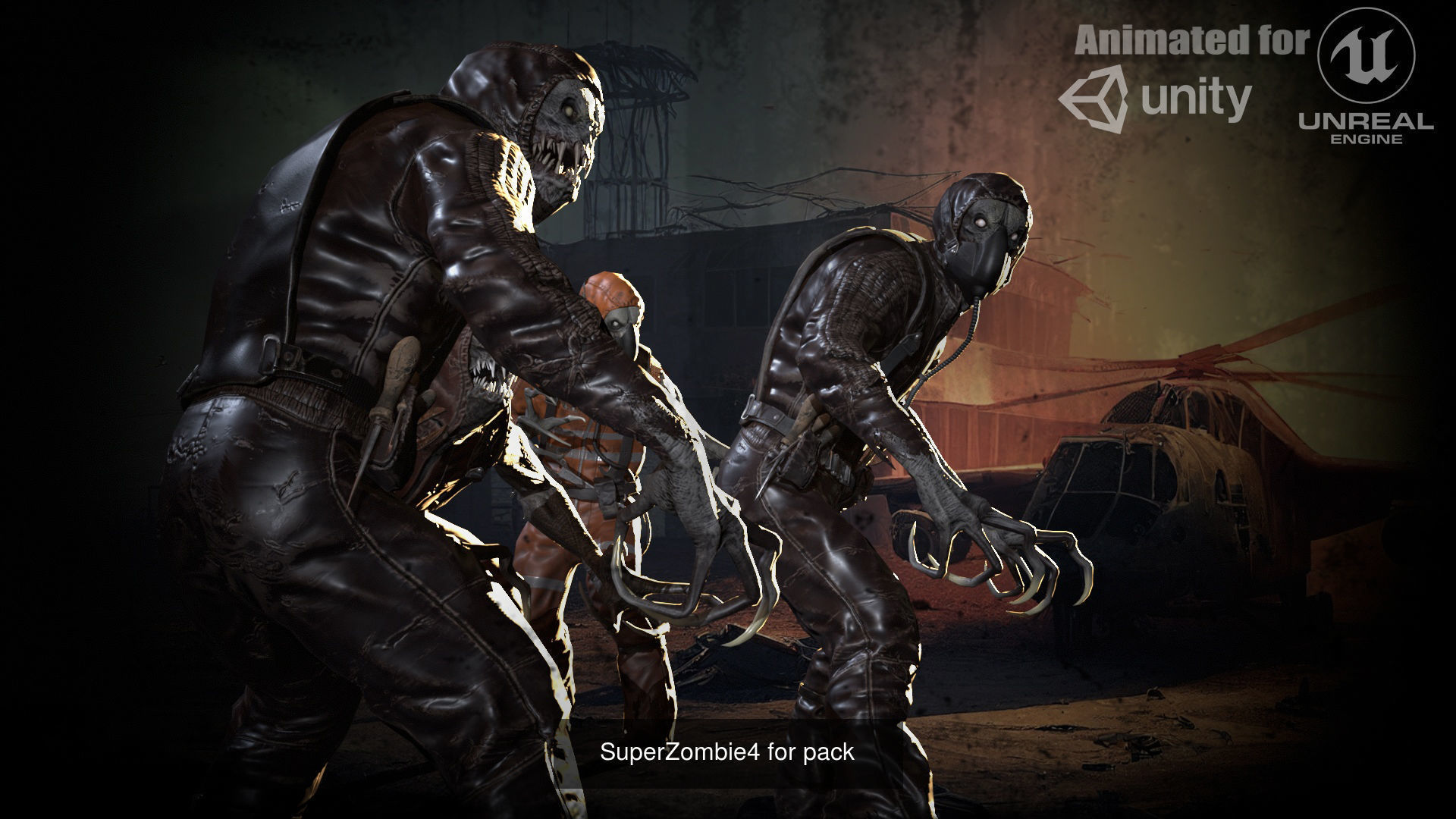 SuperZombie Pack 3D Model Collection_15