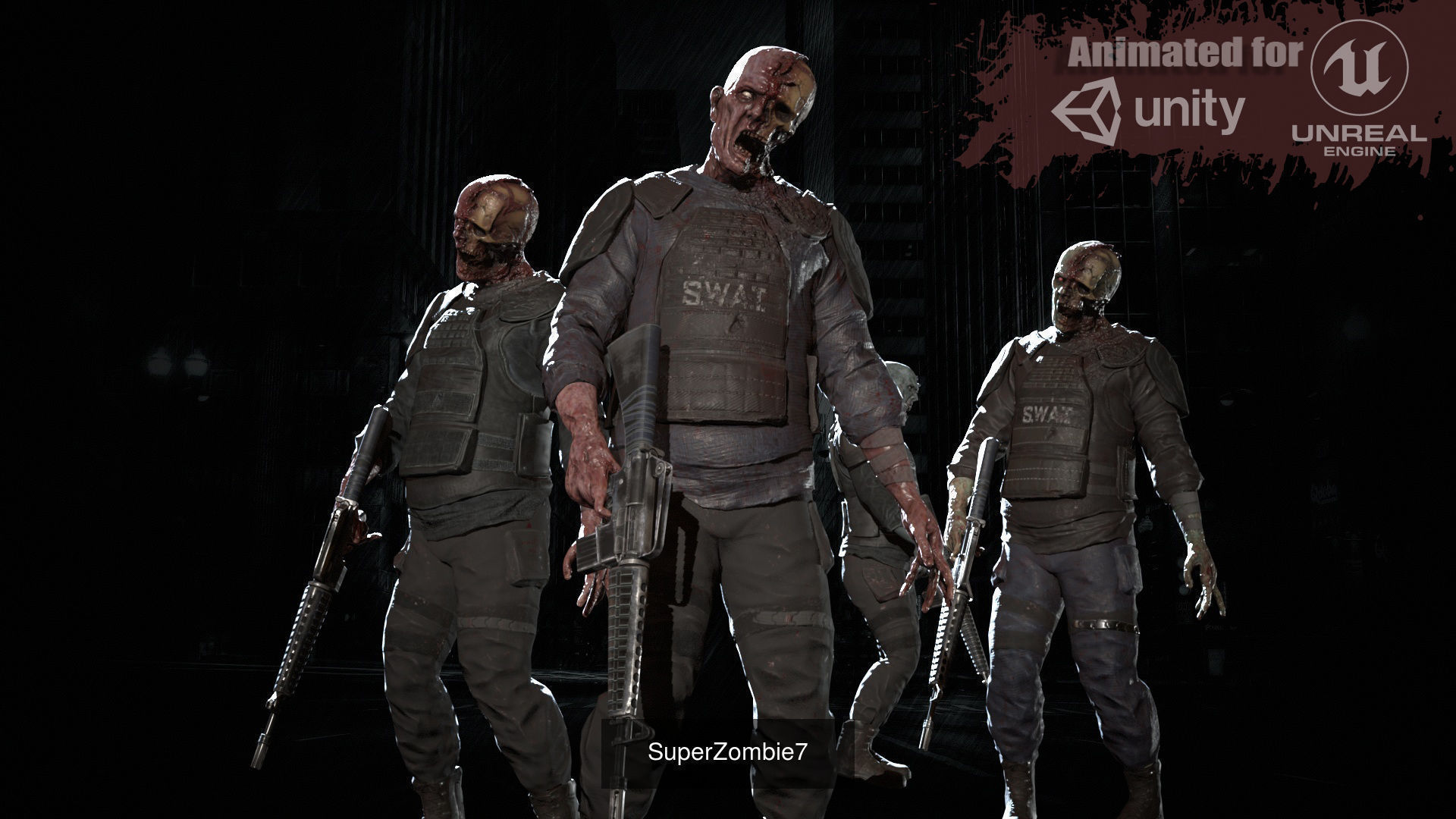 SuperZombie Pack 3D Model Collection_18