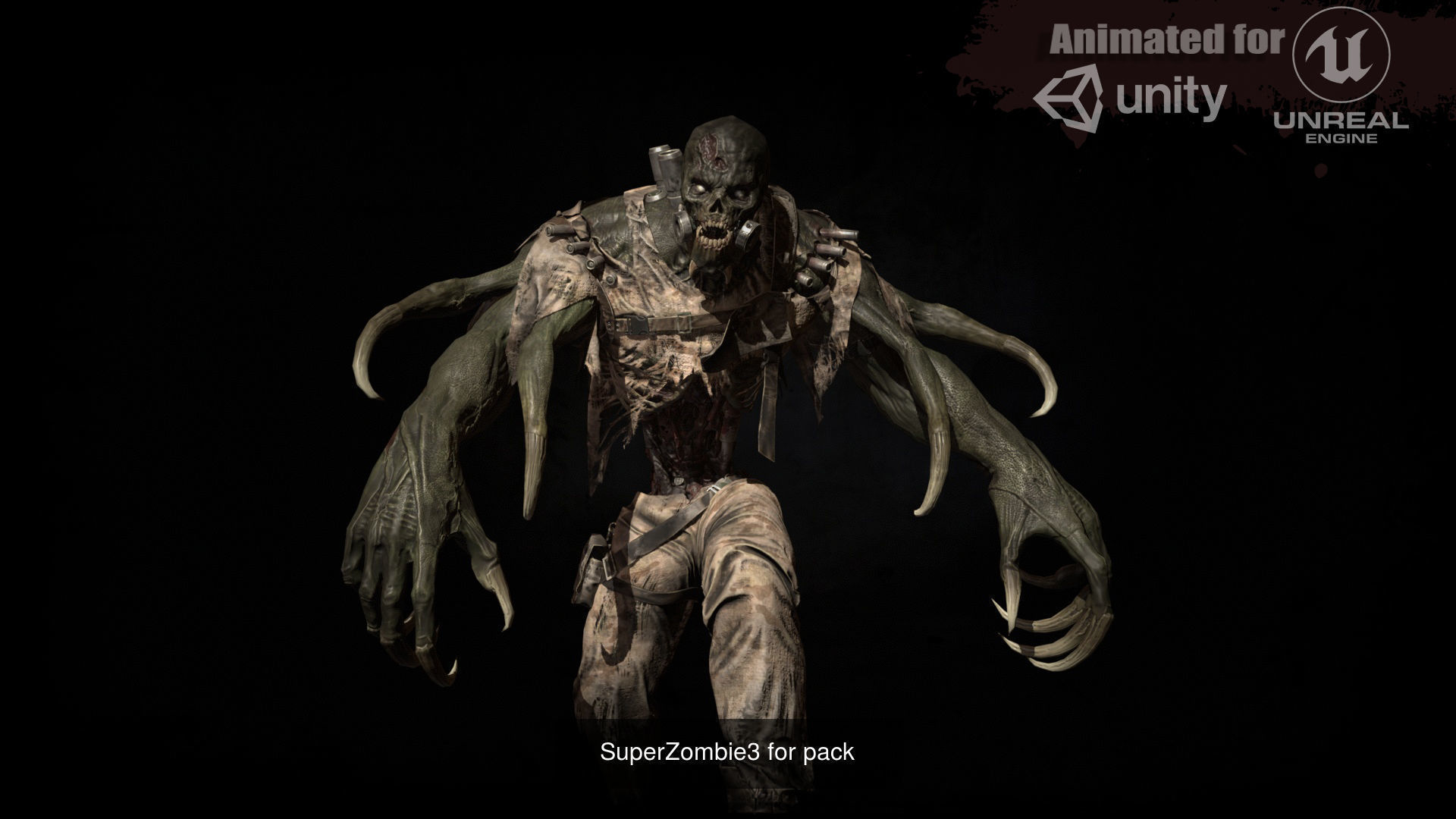 SuperZombie Pack 3D Model Collection_13