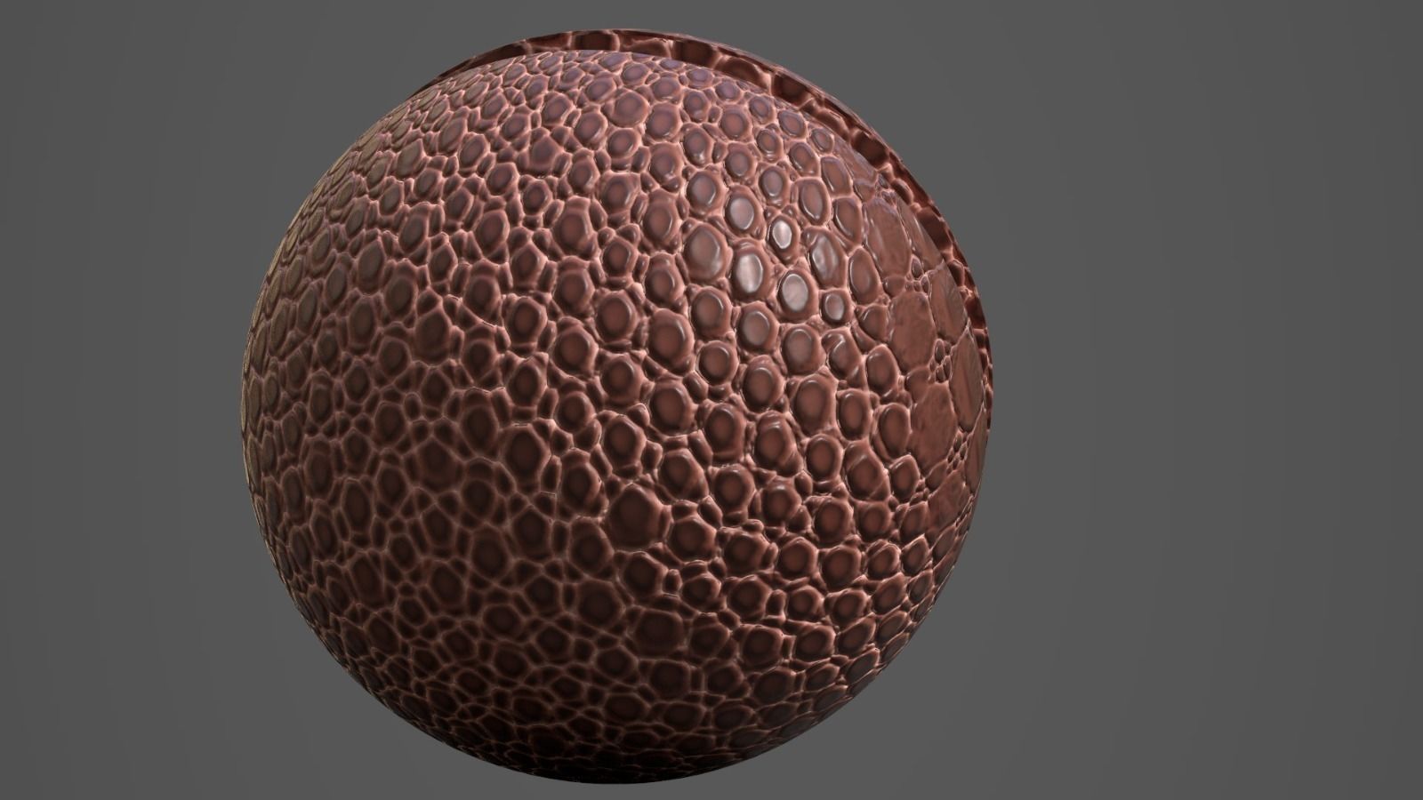 crocodile back leather 3D model_3