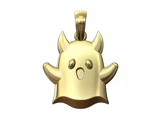 Evil scary ghost pendant charm