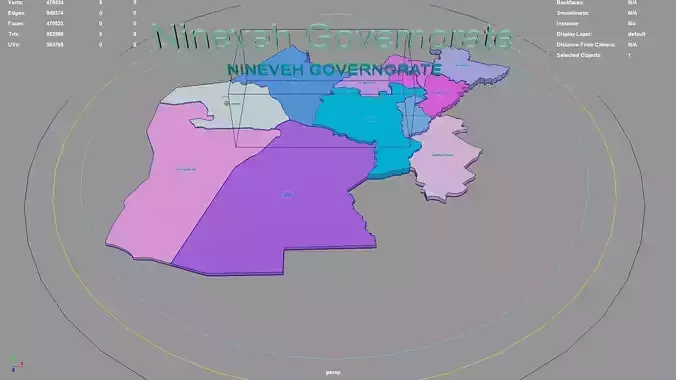 Nineveh Governorate  Iraq map region geography political
