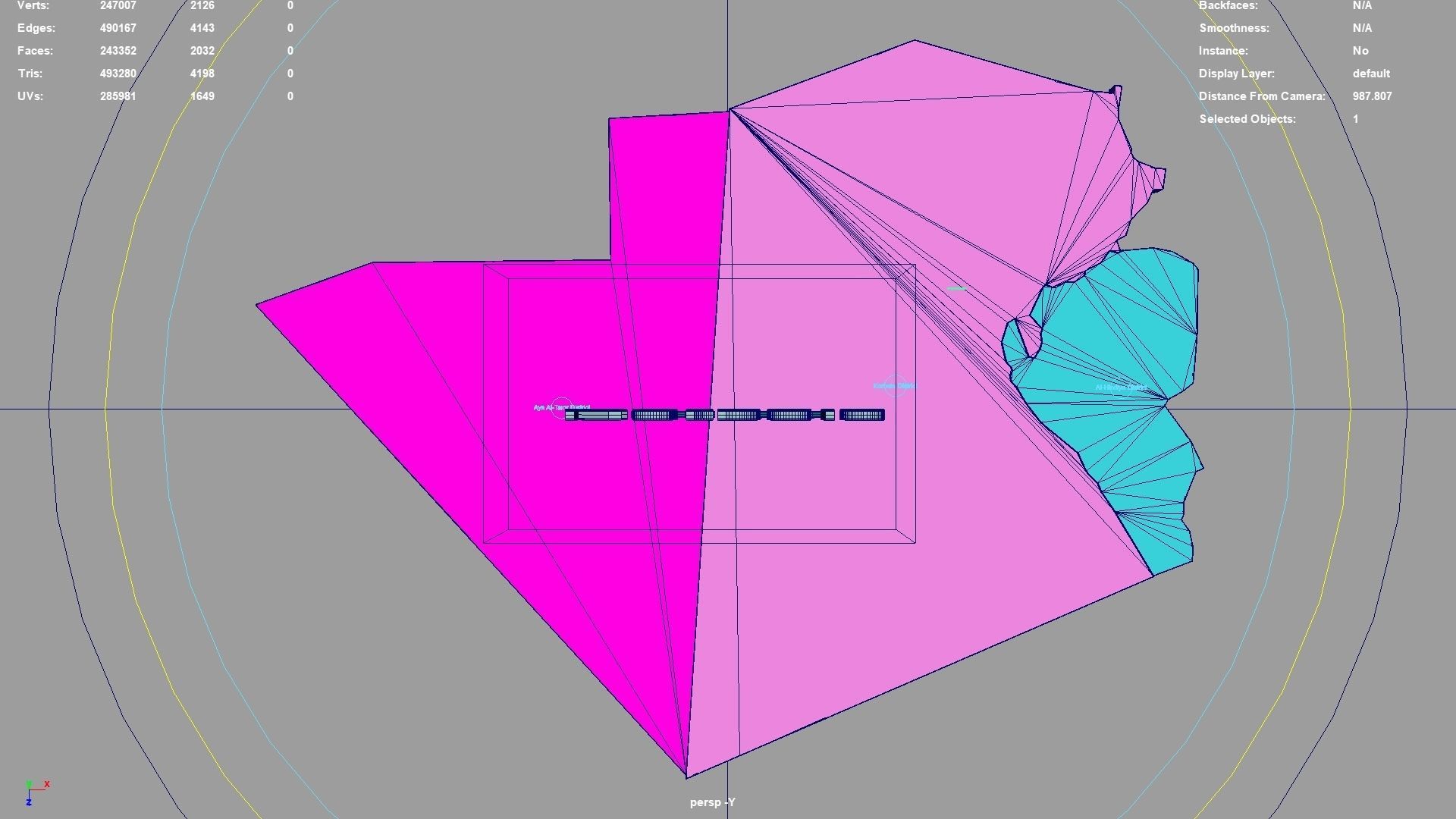Karbala  Iraq map region geography political geographic 3D model_4