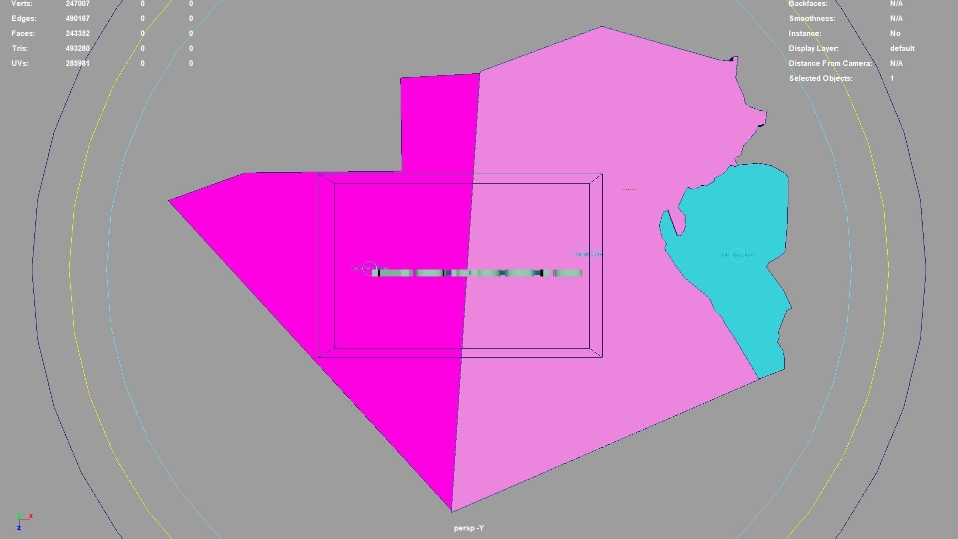Karbala  Iraq map region geography political geographic 3D model_1
