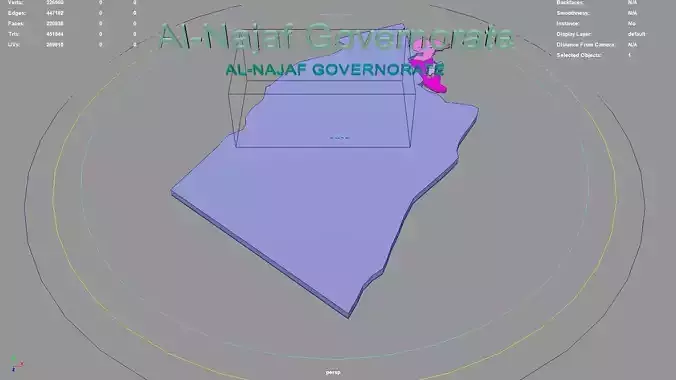 Al Najaf Governorate  Iraq map region geography political