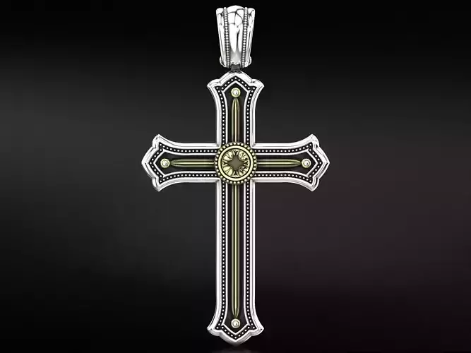 Cross with patterns 789