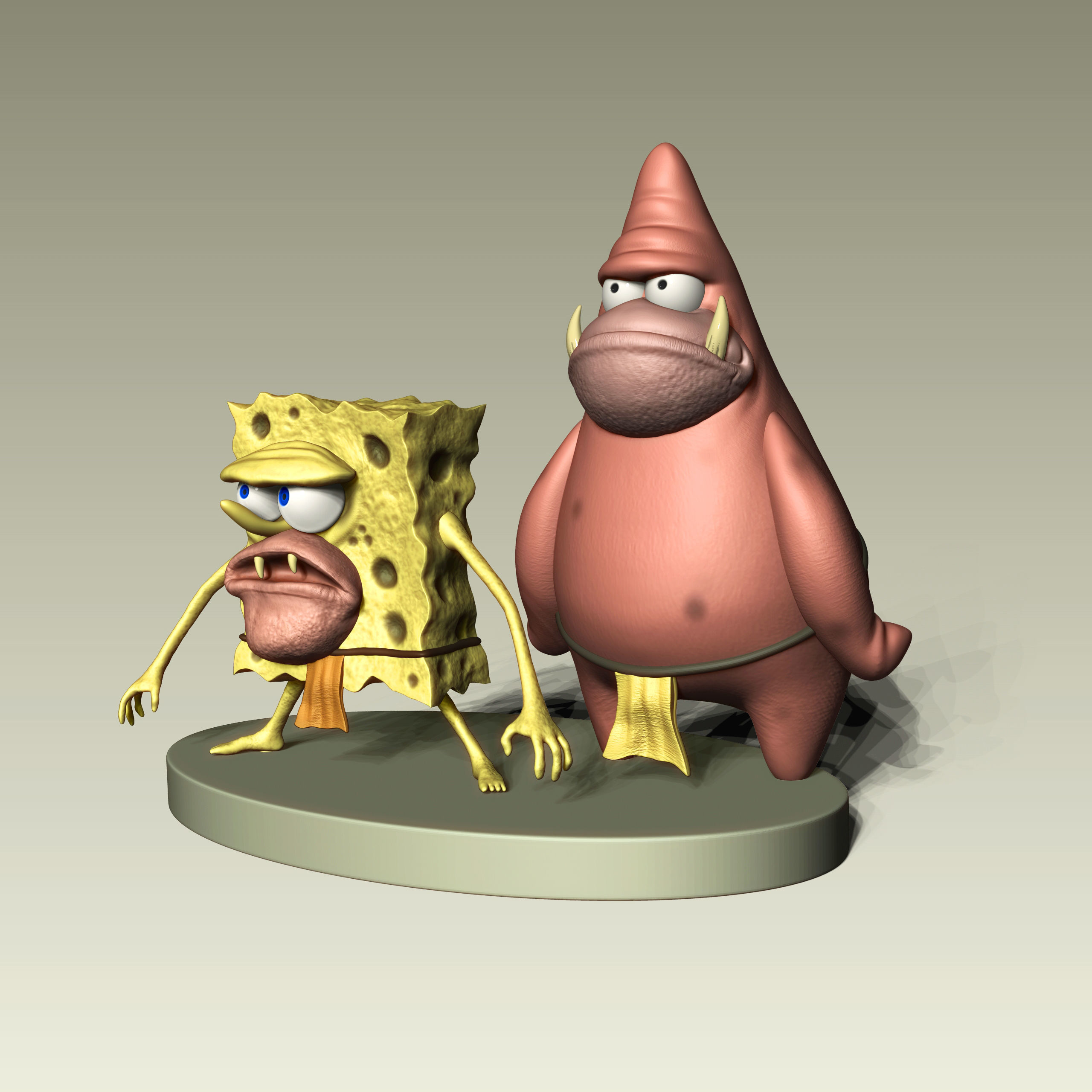 SpongeBob SquarePants for 3D printing 3D print model_1