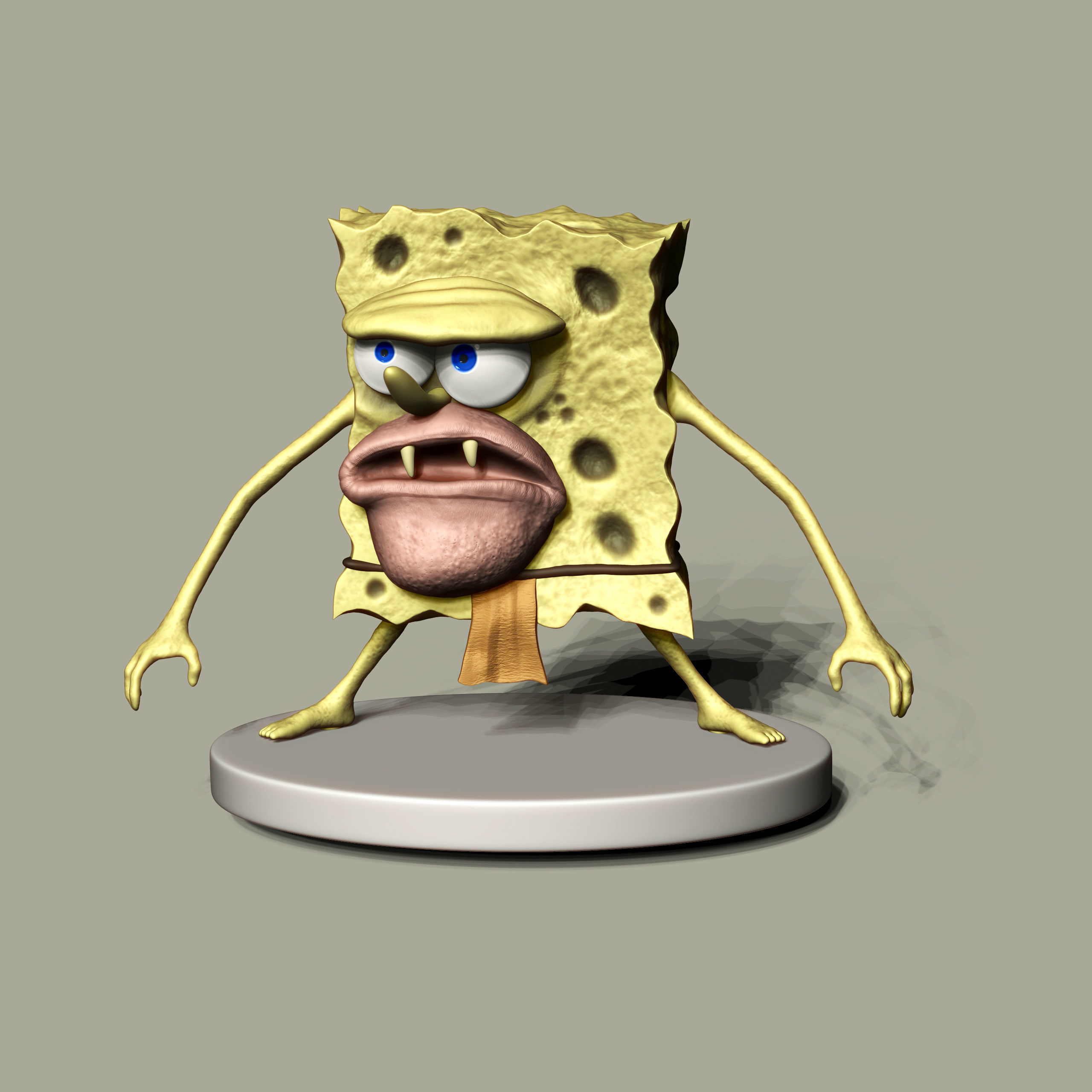 SpongeBob SquarePants for 3D printing 3D print model_3