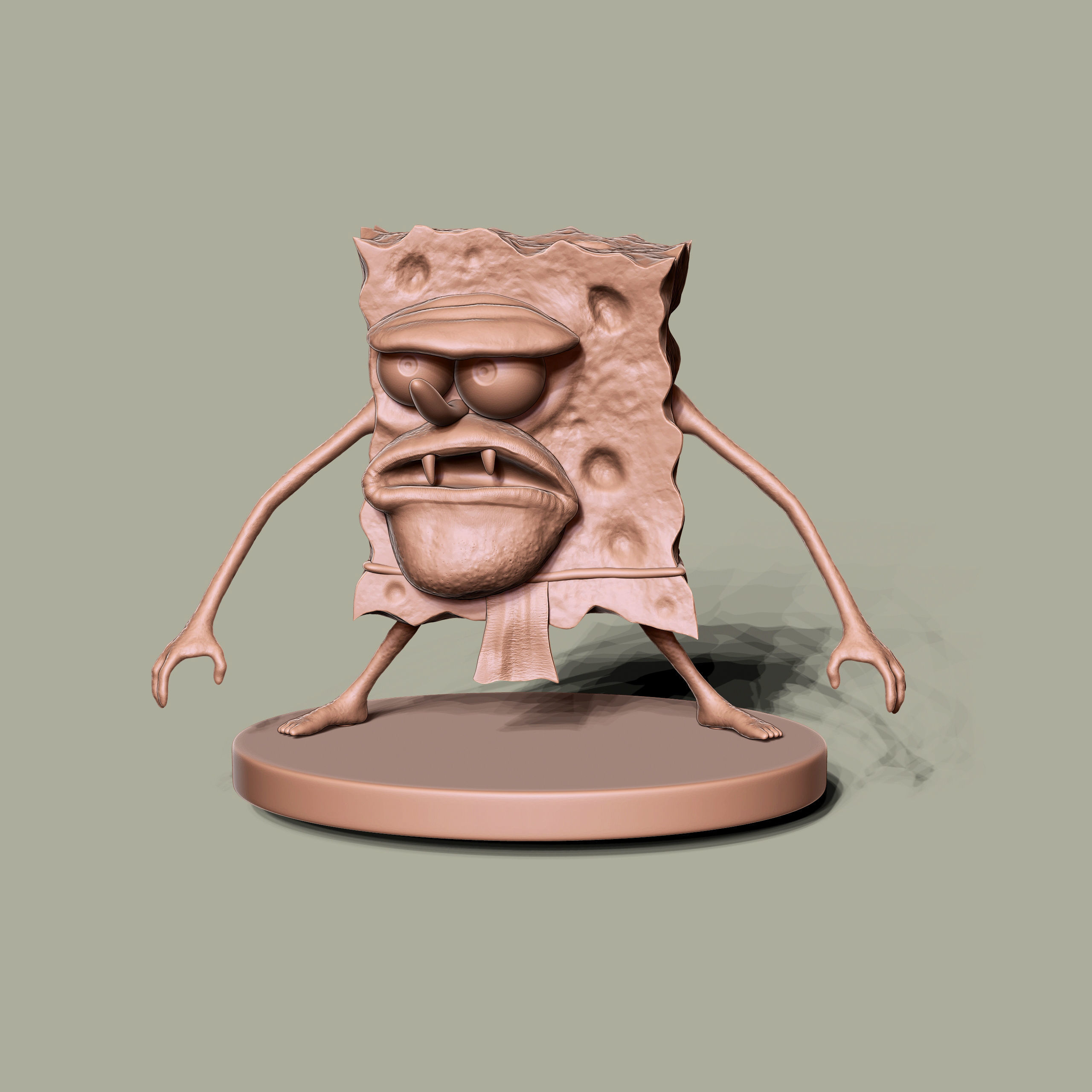 SpongeBob SquarePants for 3D printing 3D print model_12