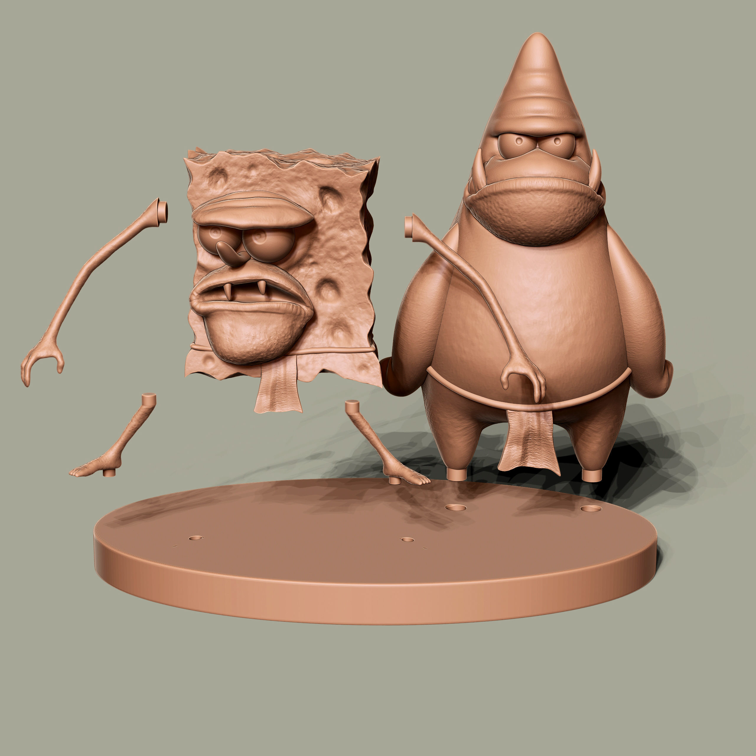 SpongeBob SquarePants for 3D printing 3D print model_14