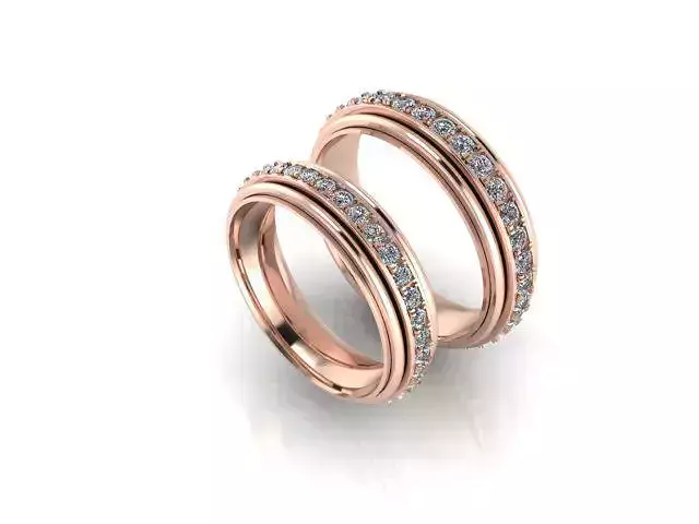 Wedding spinner ring No1