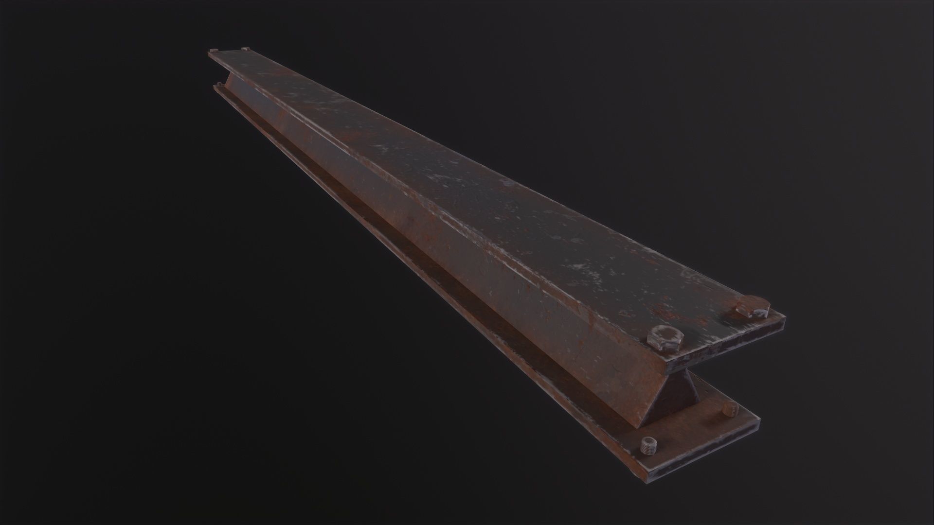 Metal beam Factory 3D Model Low-poly 3D model_5