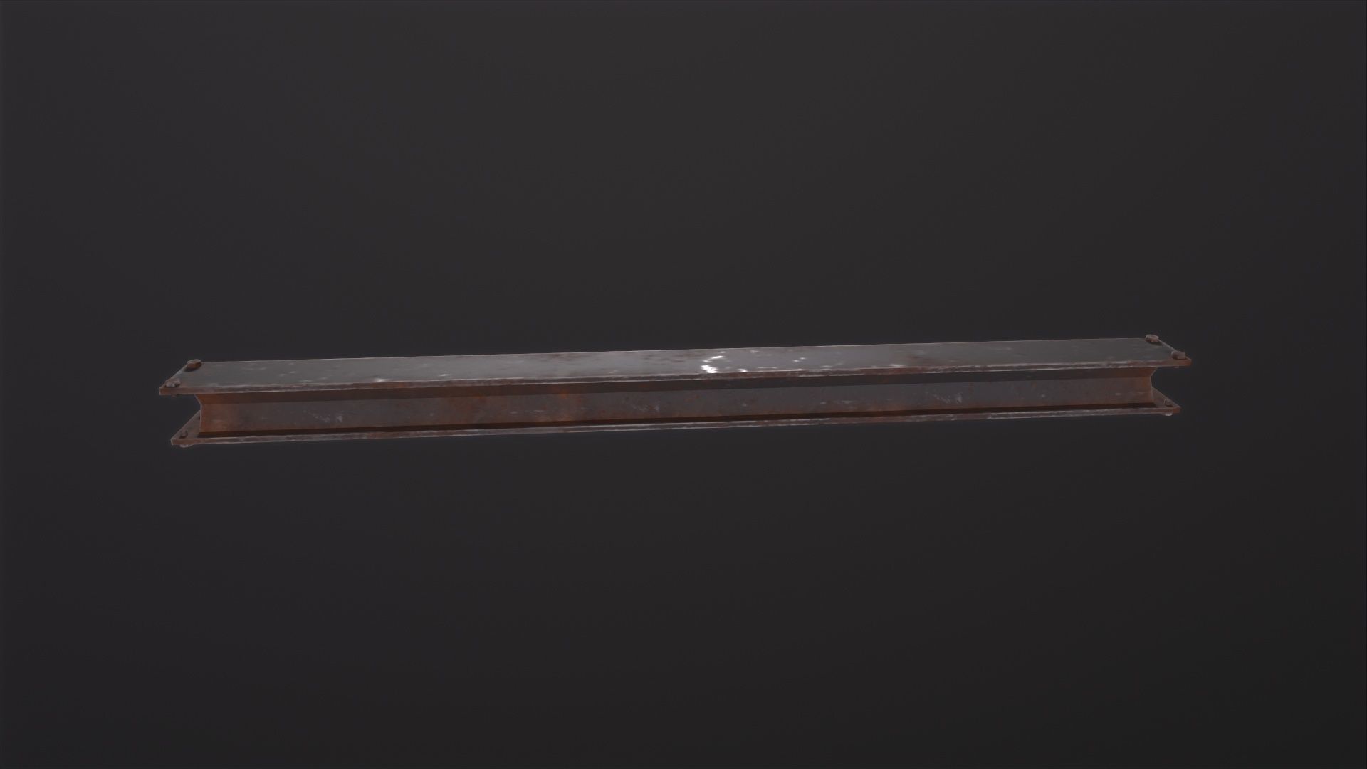 Metal beam Factory 3D Model Low-poly 3D model_3