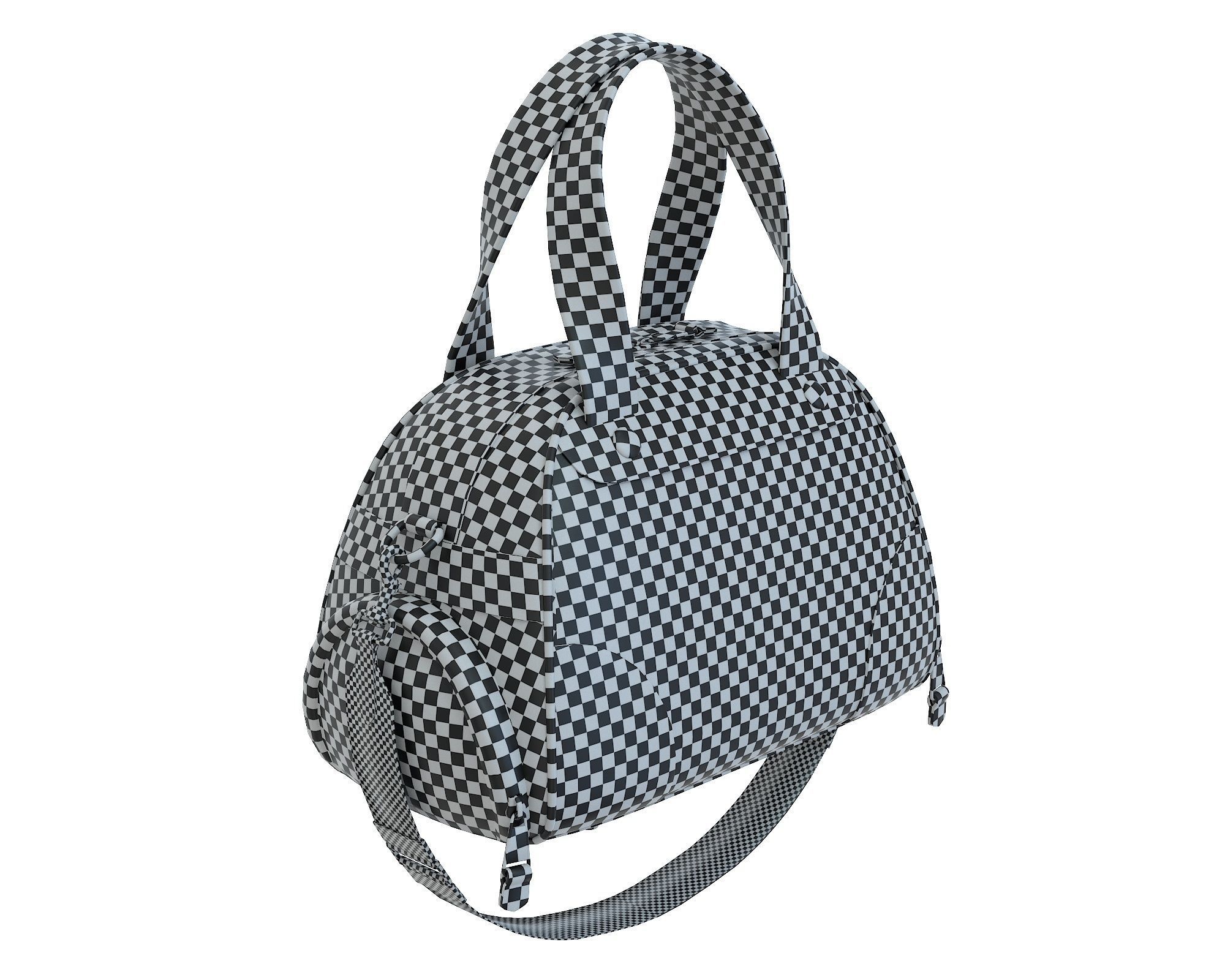 Moschino Teddy Bear Bowling Bag Low-poly 3D model_13